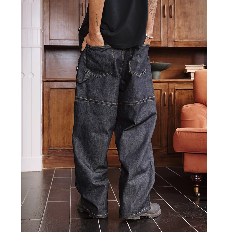 Stitch Design Loose Straight Jeans MB7369