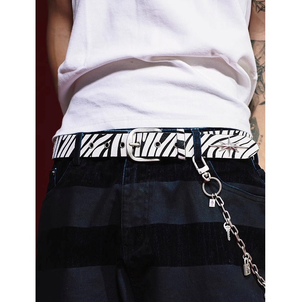 Metal Eight-pointed Star Belt MB7355