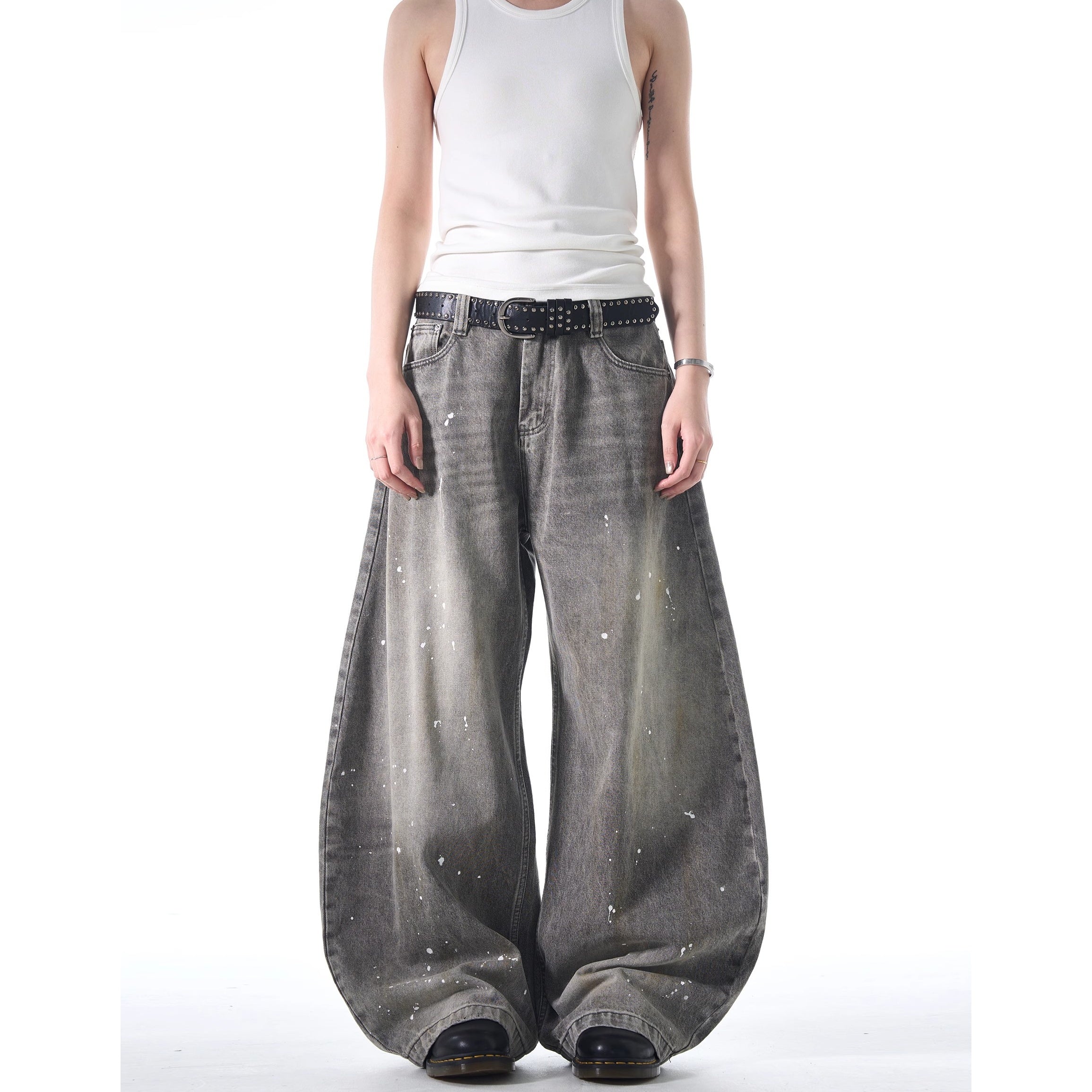 Splash Wash Vintage Wide-Leg Curve Jeans MB7370