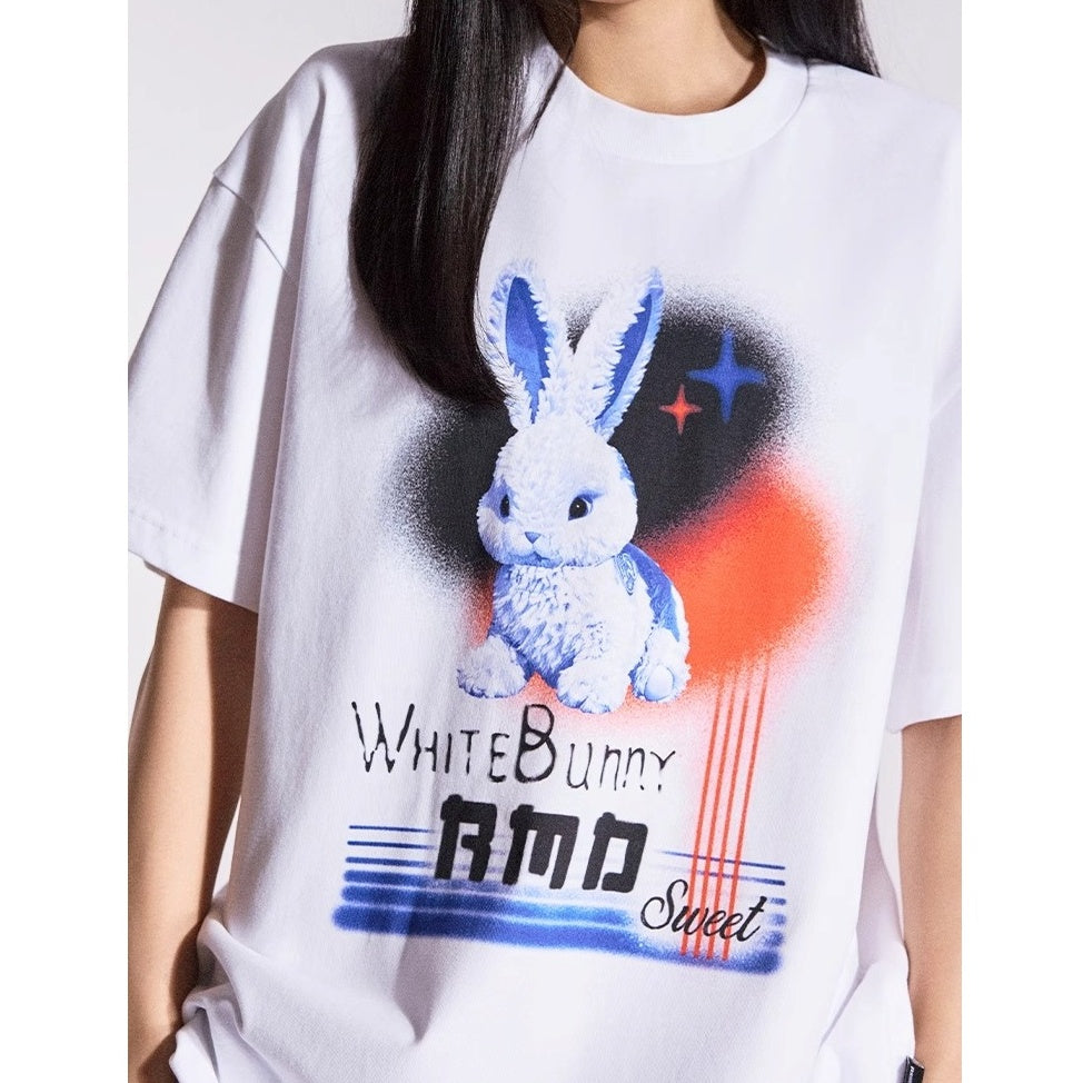 White Rabbit Print T-shirt MB7363