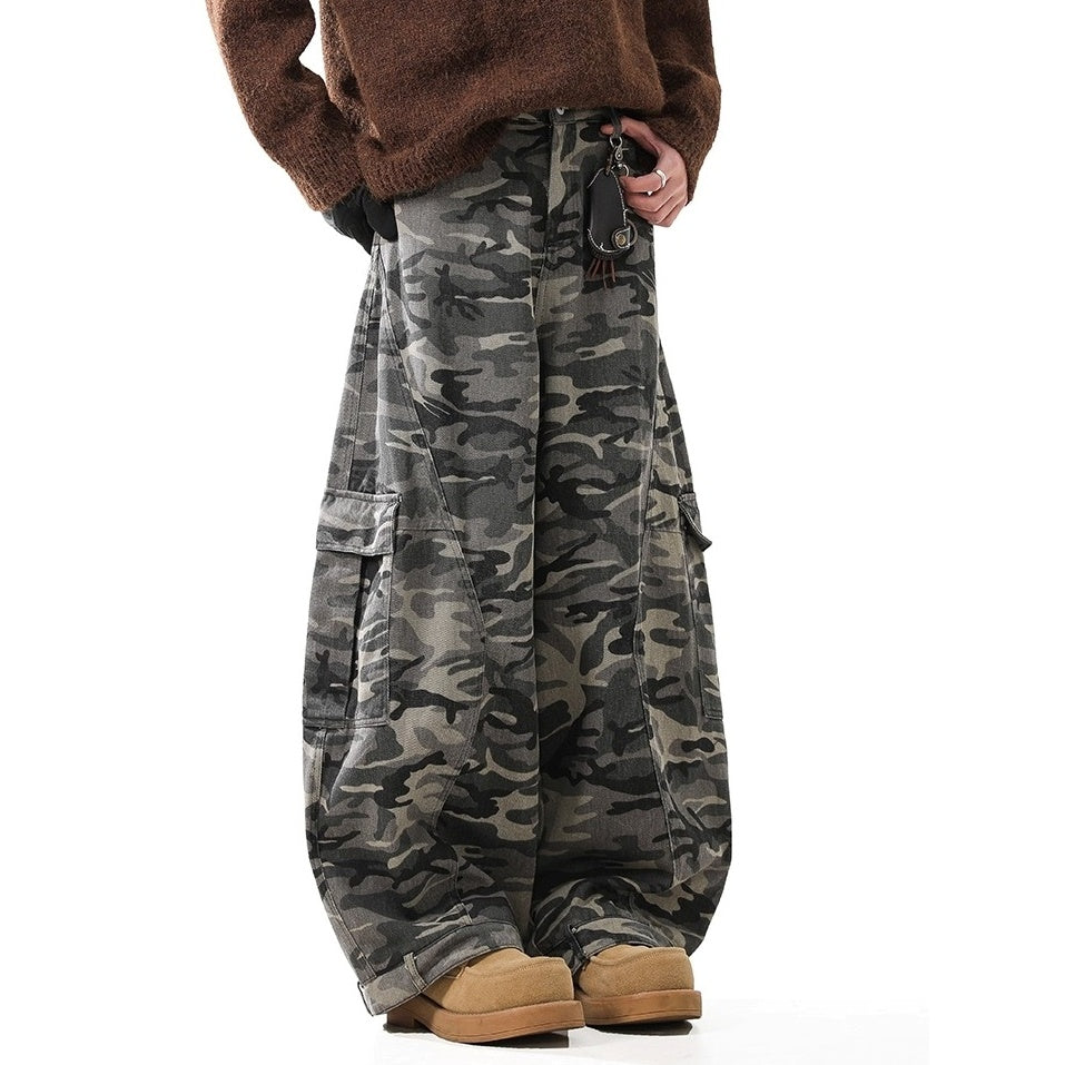 Camouflage Loose Baggy Curve Pants BL1037
