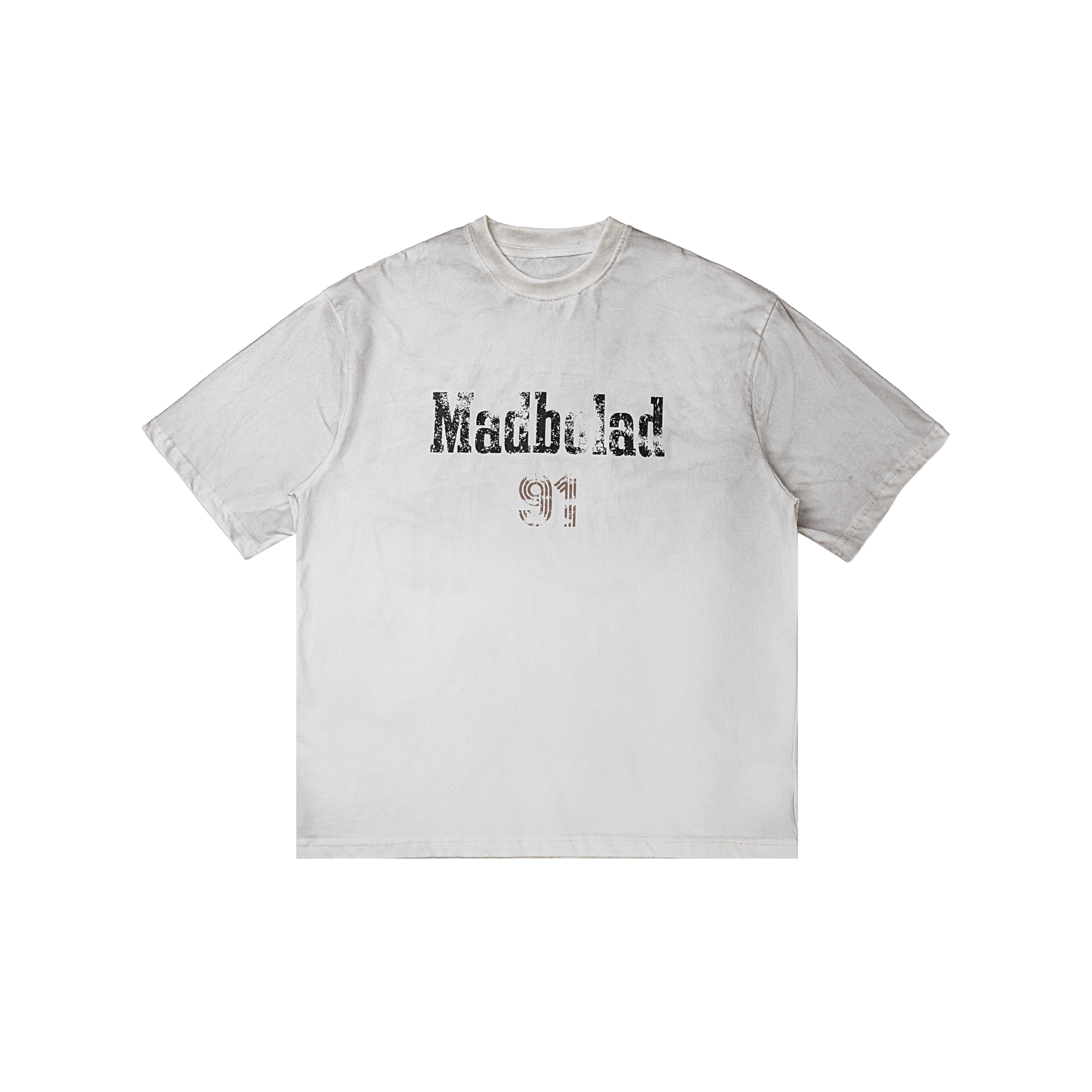 Distressed Washed Printed T-shirt BL1046