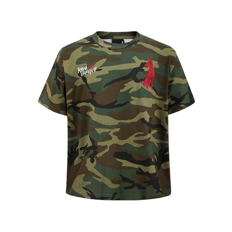 Doberman Embroidered T-shirt MB7362