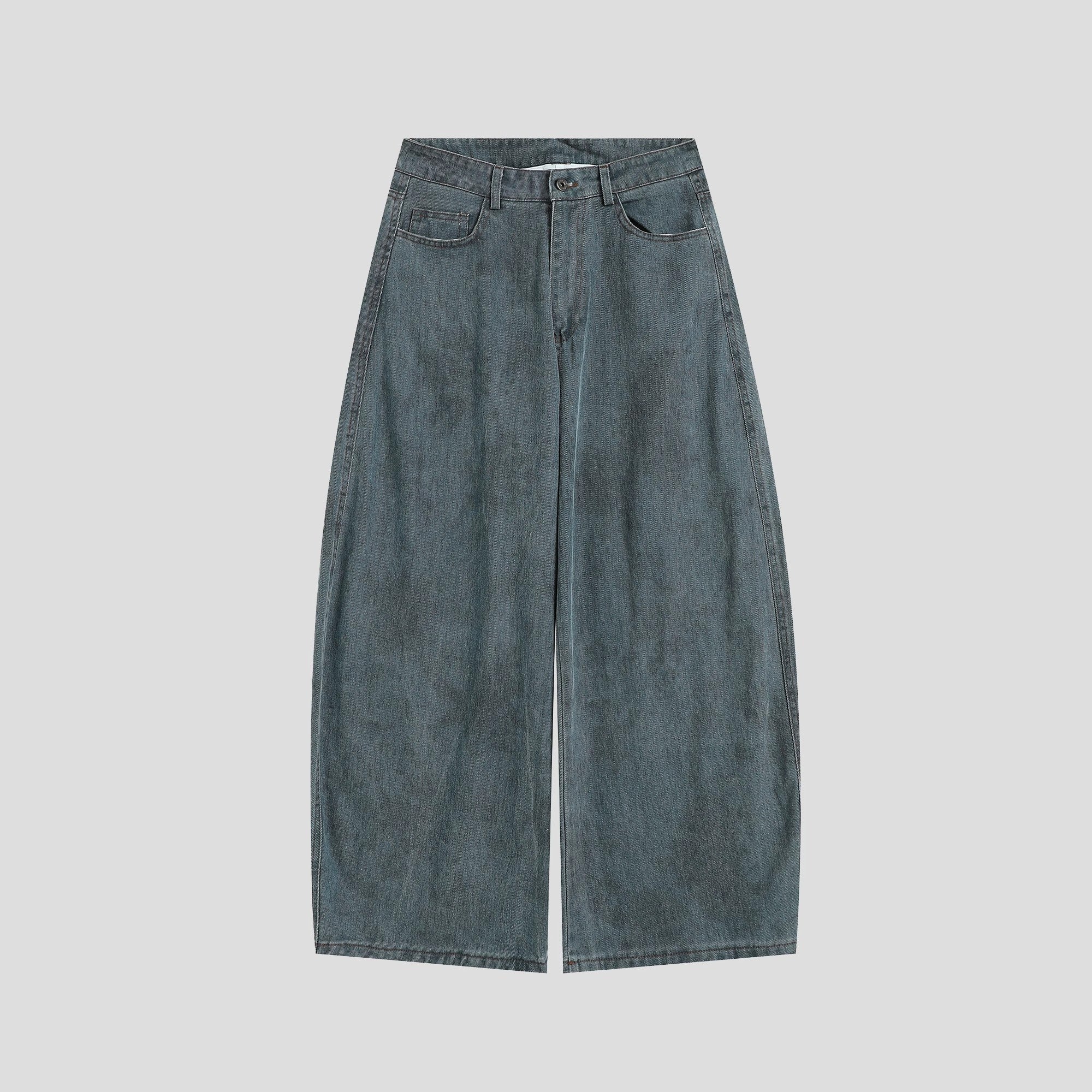 Splashed Ink Tie-dye Wide-Leg Jeans IN7070