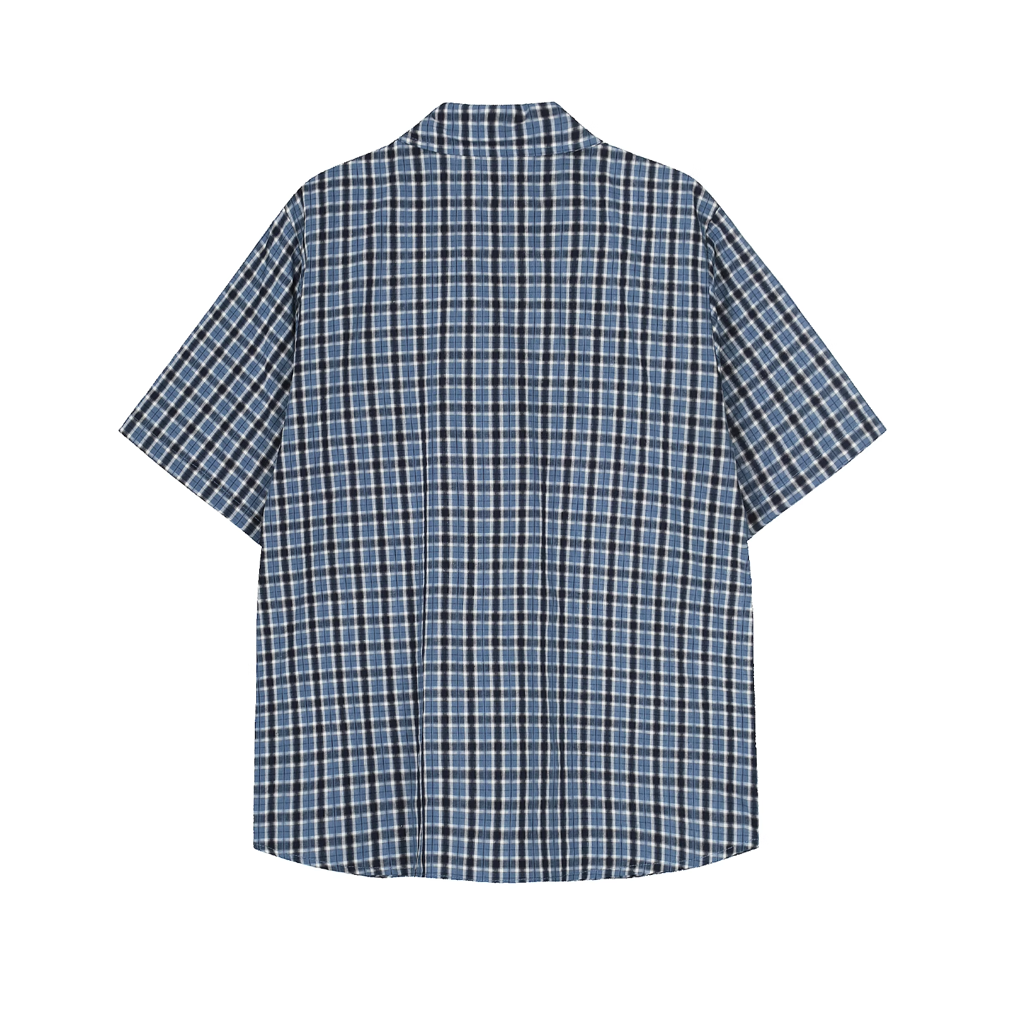Embroidery Letter Plaid Shirt EAT172