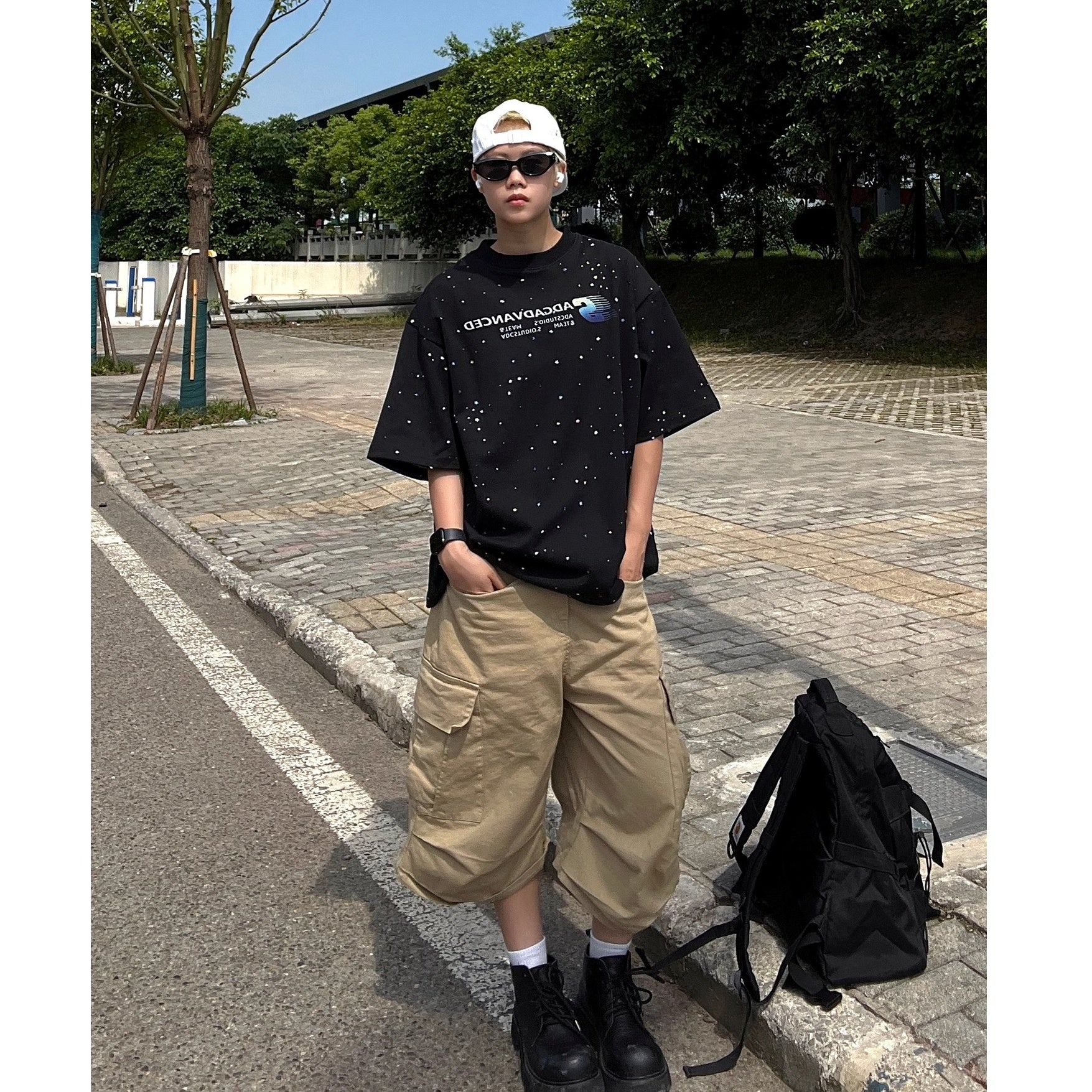 Colorful Paint Dot Print T-shirt EAT174