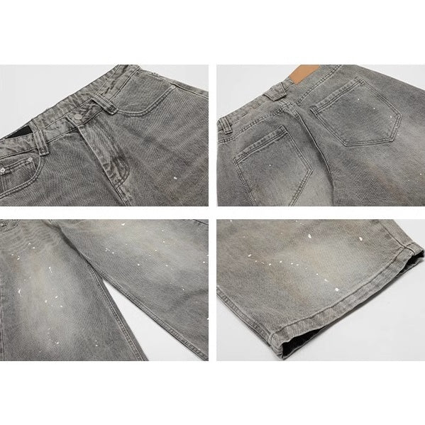 Splash Wash Vintage Wide-Leg Curve Jeans MB7370