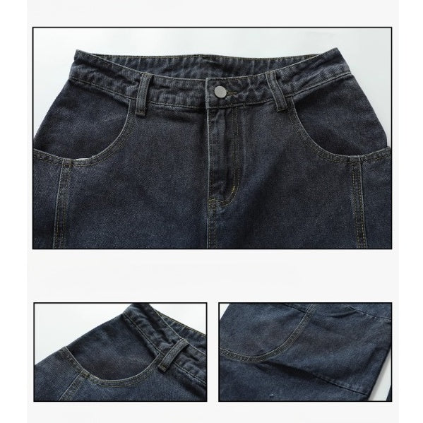 Vintage Gradient Washed Panel Curve Jeans IN7065