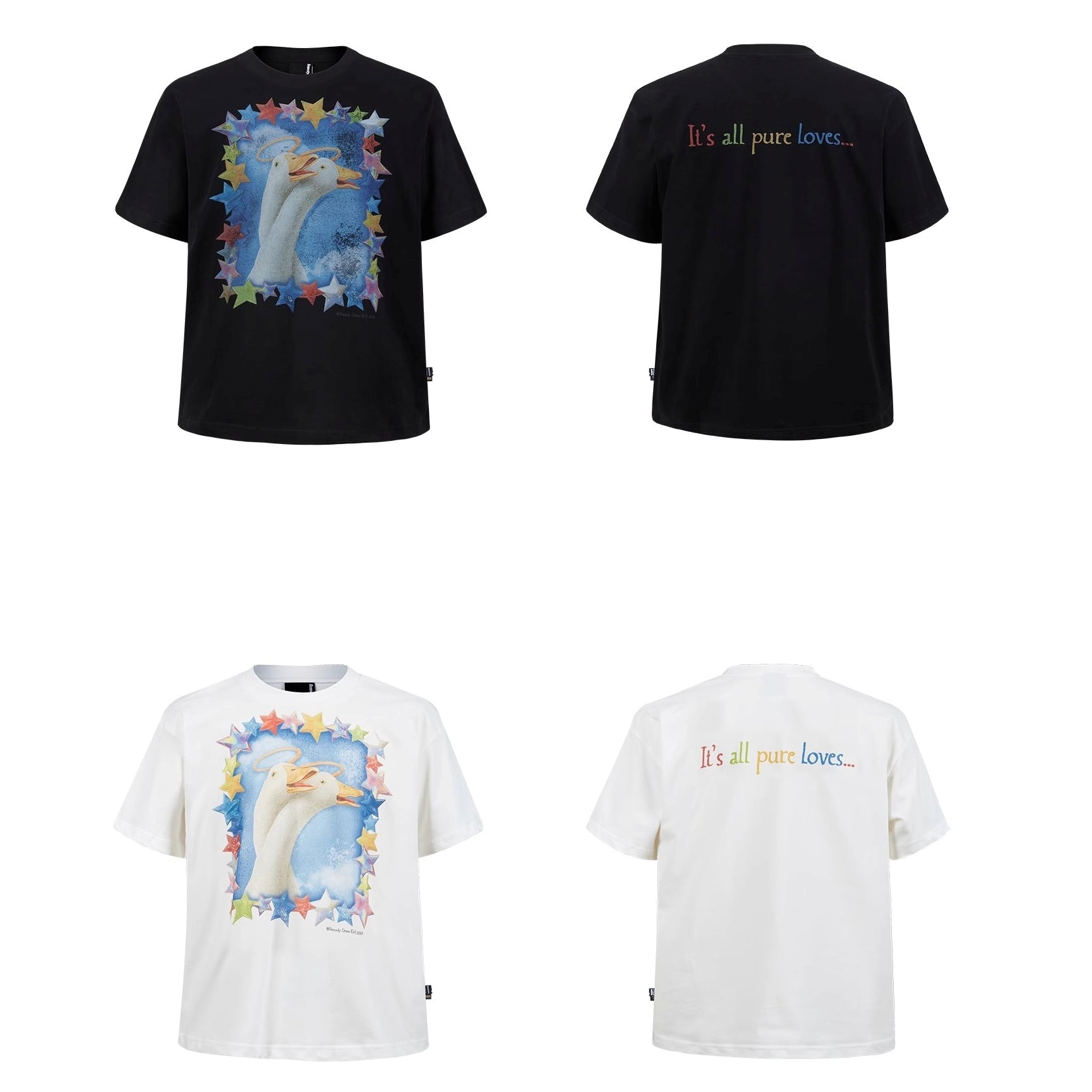 Swan Print T-shirt MB7360