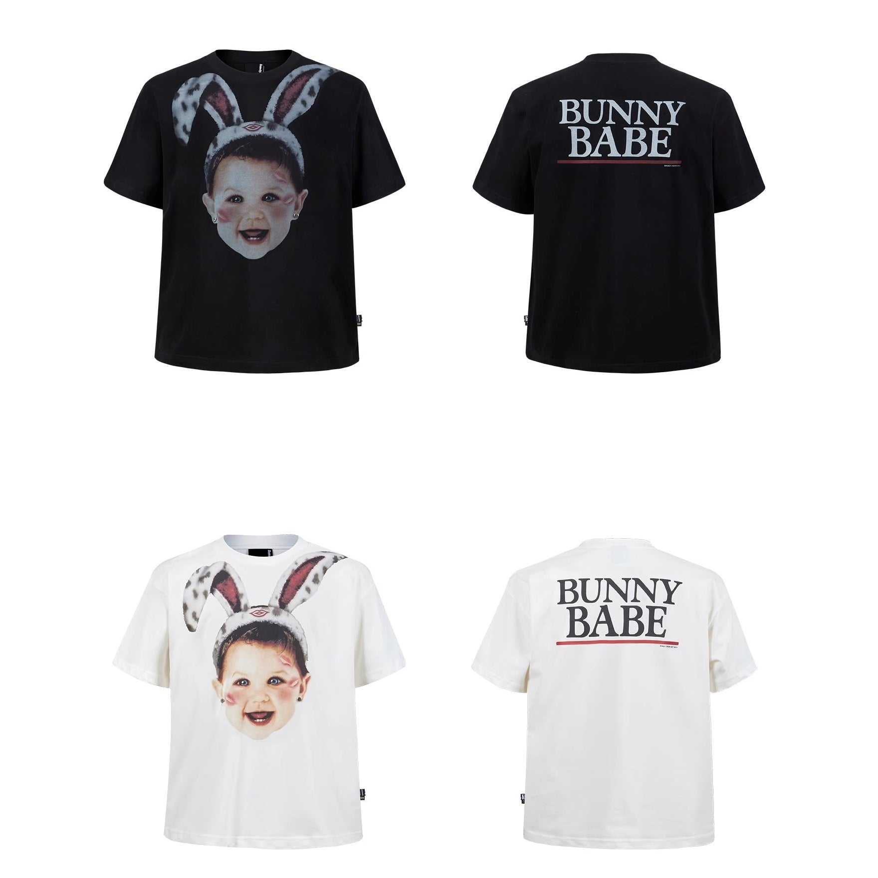 Fun Rabbit Treasure Print T-shirt MB7359