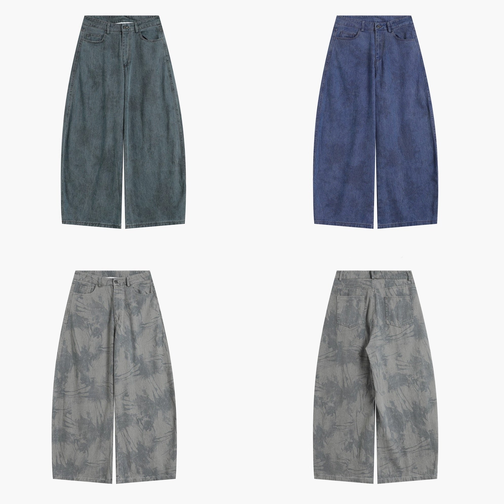 Tie-dye Wide-Leg Jeans IN7062