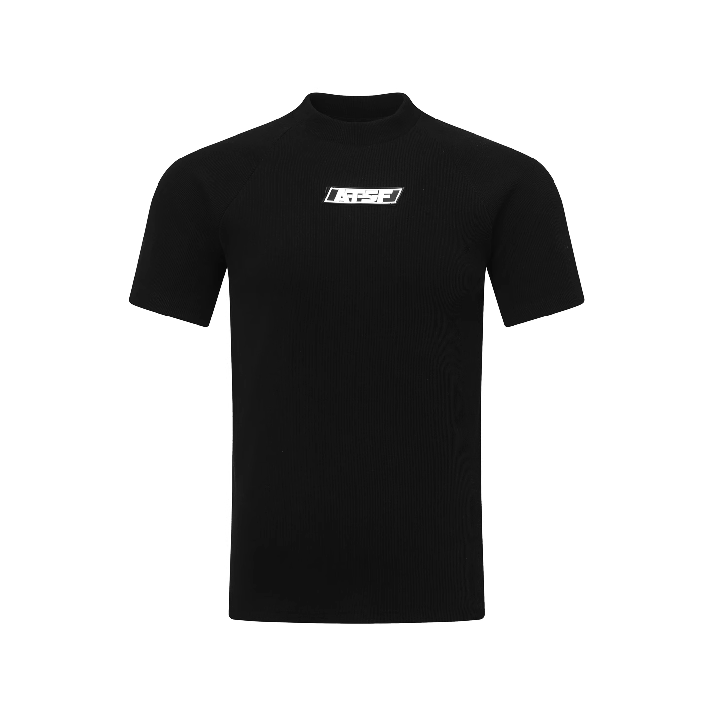 Bottle-neck Letter Slim T-shirt EAT178