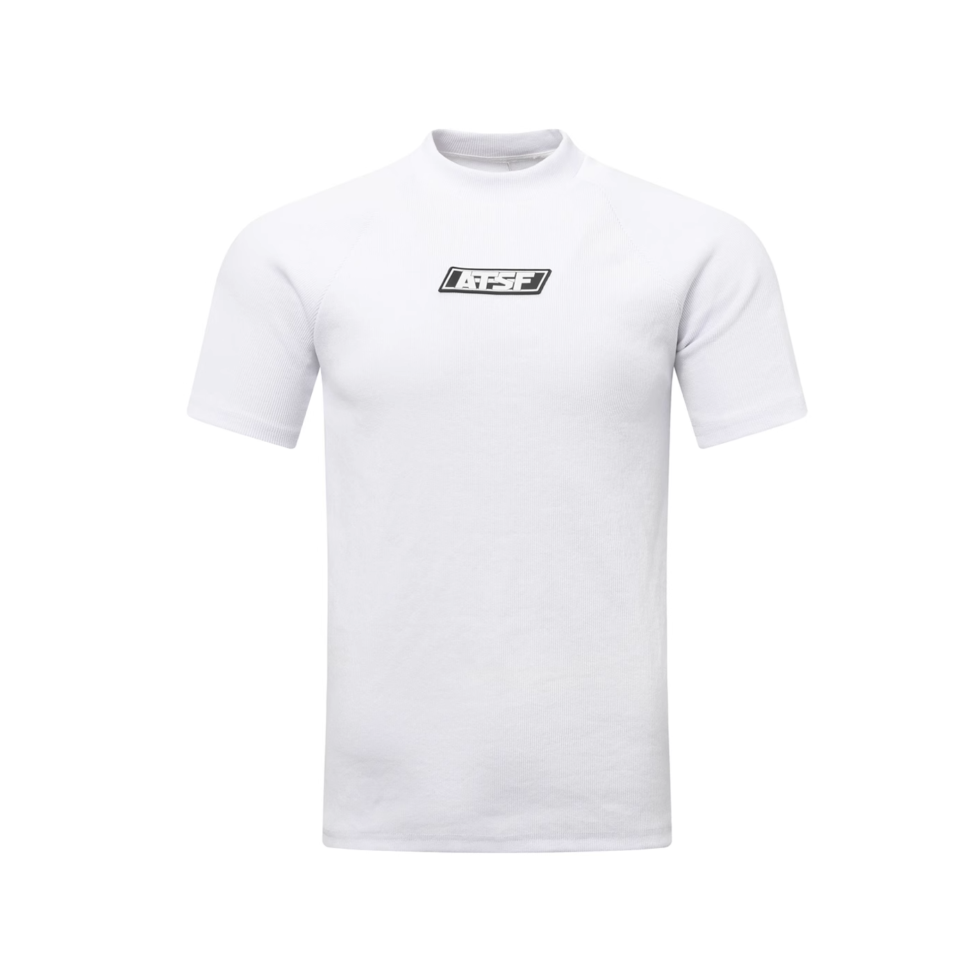 Bottle-neck Letter Slim T-shirt EAT178