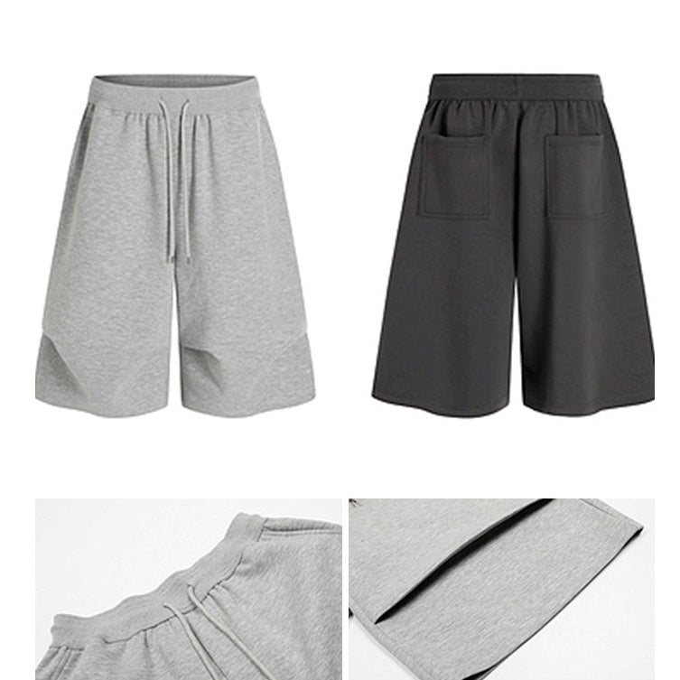 Pleated Air Layer Scimitar Cropped Sweatpants BL1006