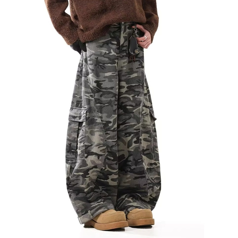 Camouflage Loose Baggy Curve Pants BL1037