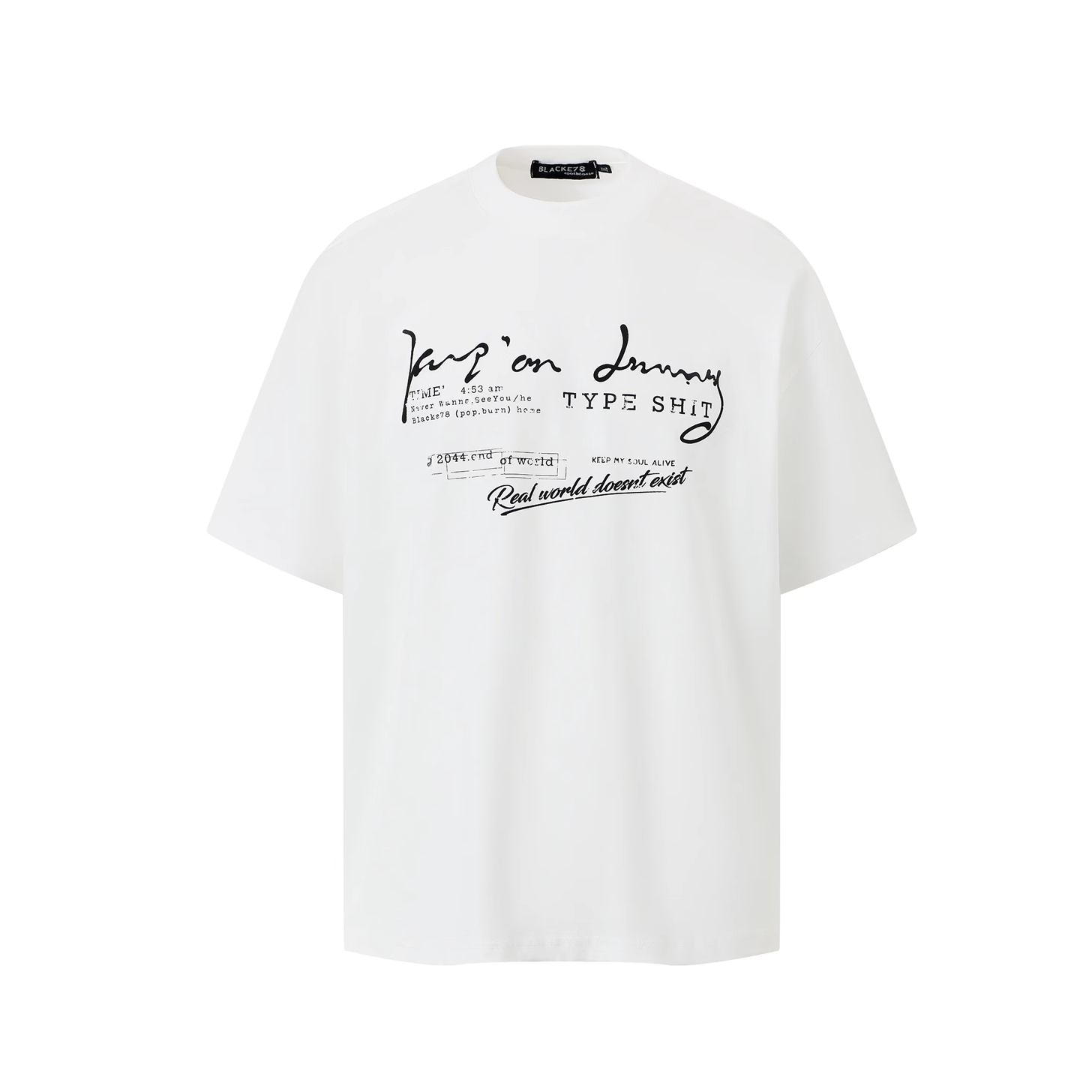 Letter Slogan Casual T-Shirt EAT176
