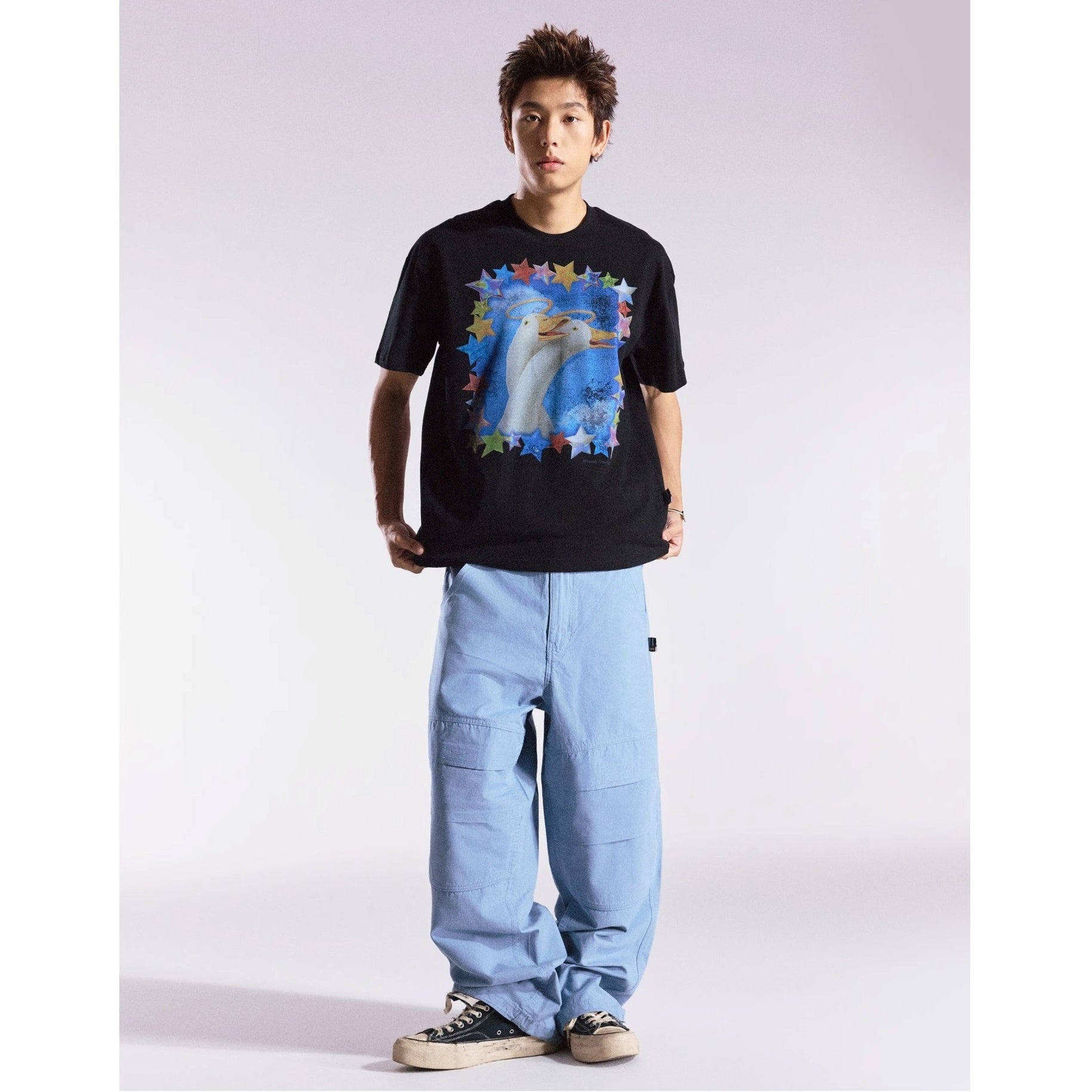 Swan Print T-shirt MB7360