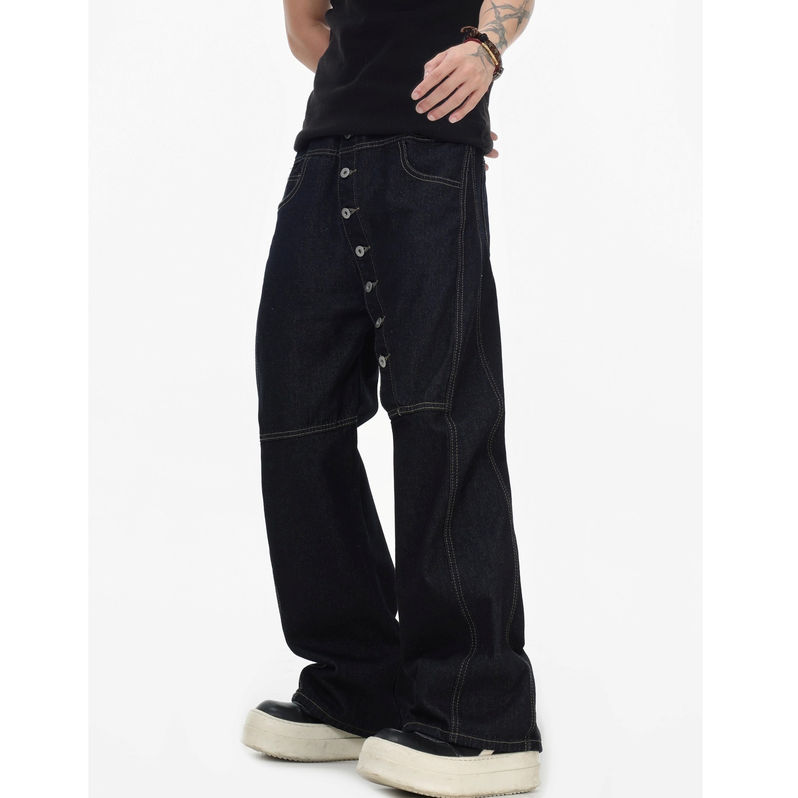 Curved Long Breasted Scimitar Jeans IN7066