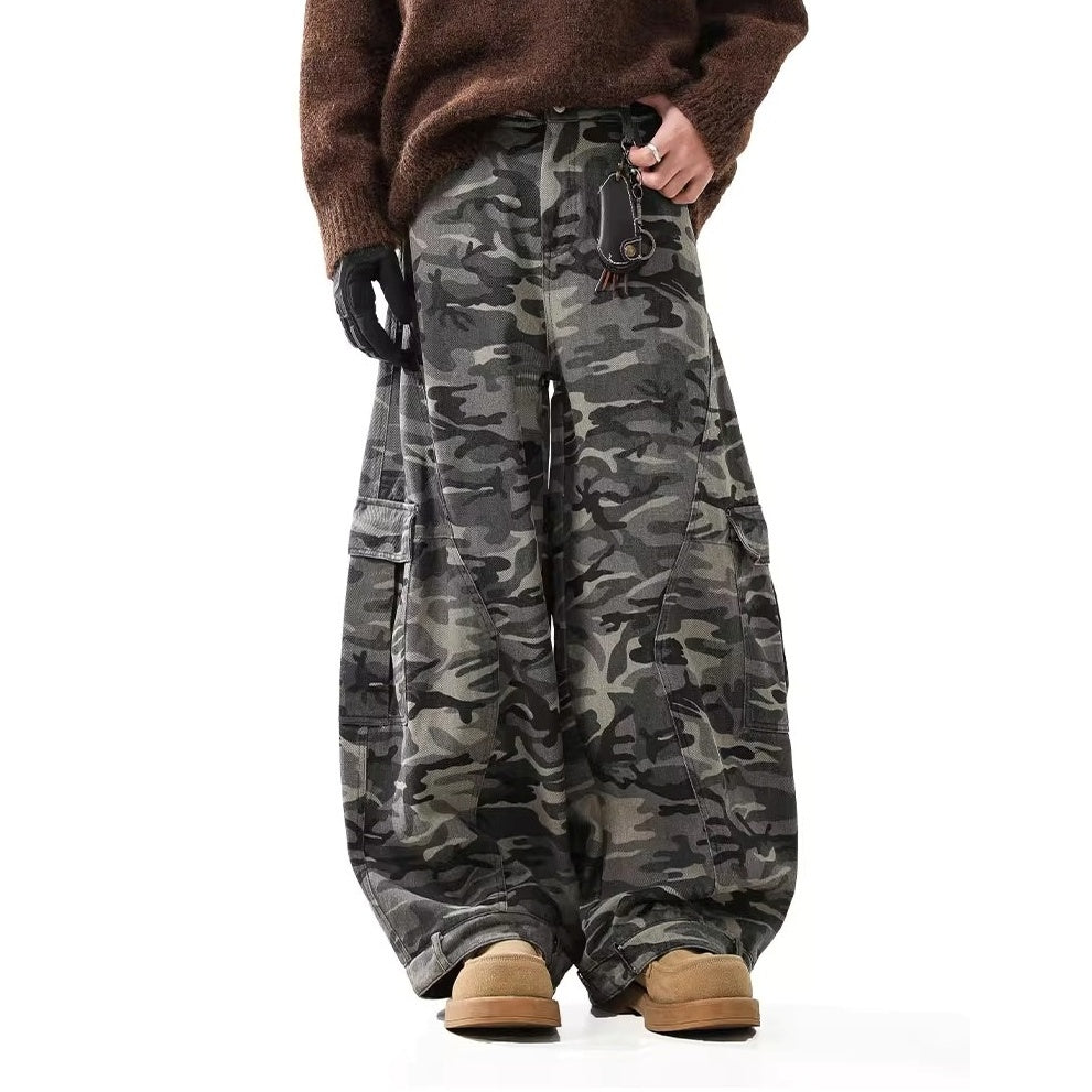 Camouflage Loose Baggy Curve Pants BL1037