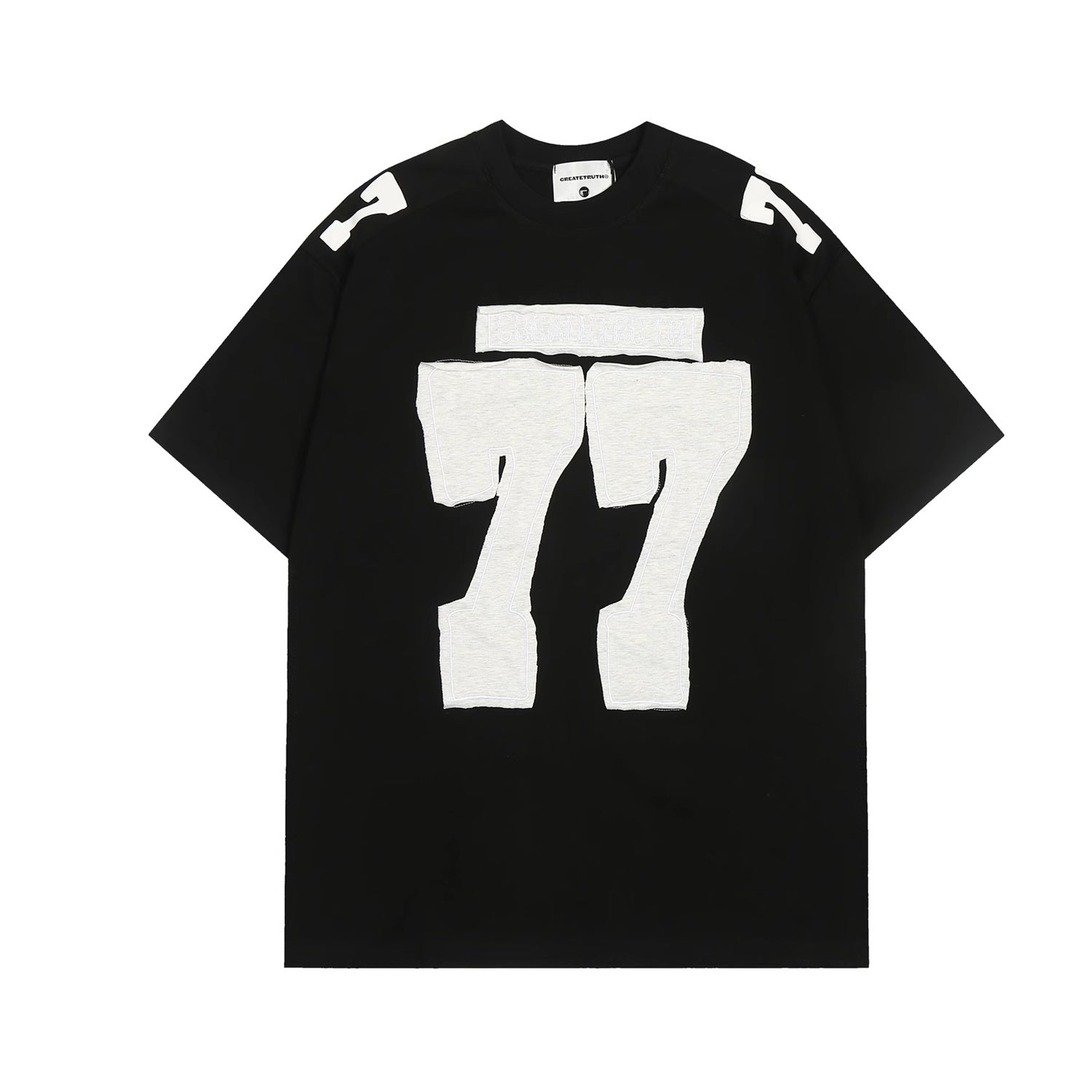 77 Patch Embroidered T-Shirt EAT152
