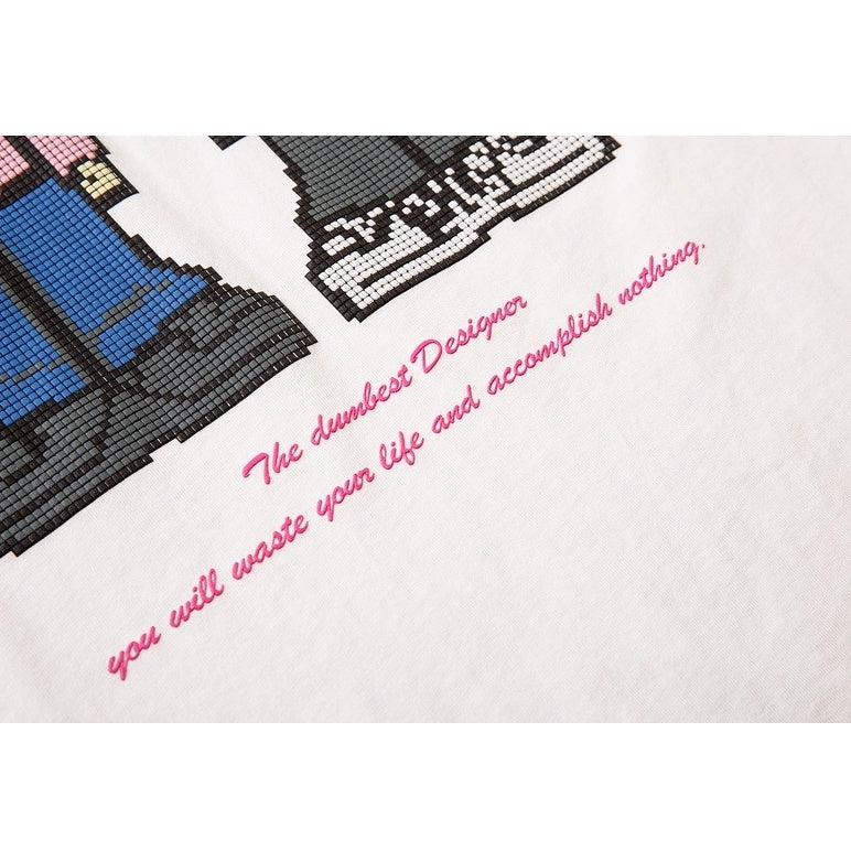 Retro Cartoon Love Print T-shirt NH7006