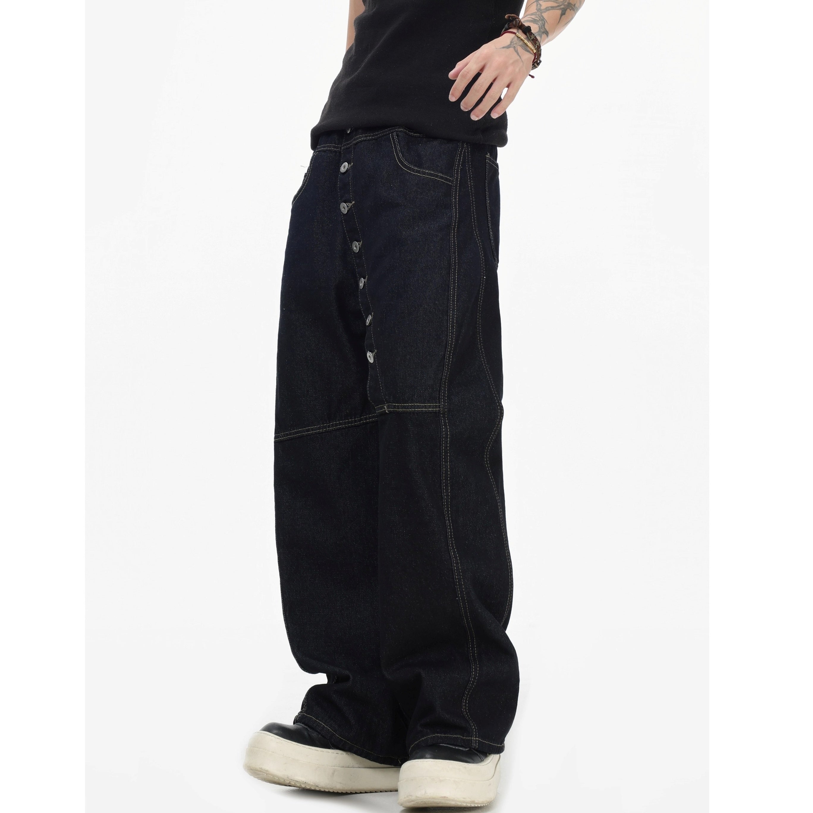 Curved Long Breasted Scimitar Jeans IN7066