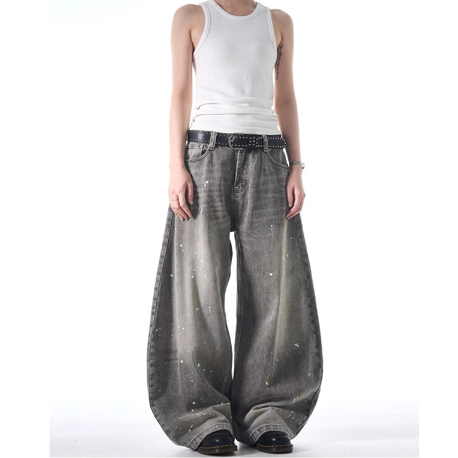 Splash Wash Vintage Wide-Leg Curve Jeans MB7370