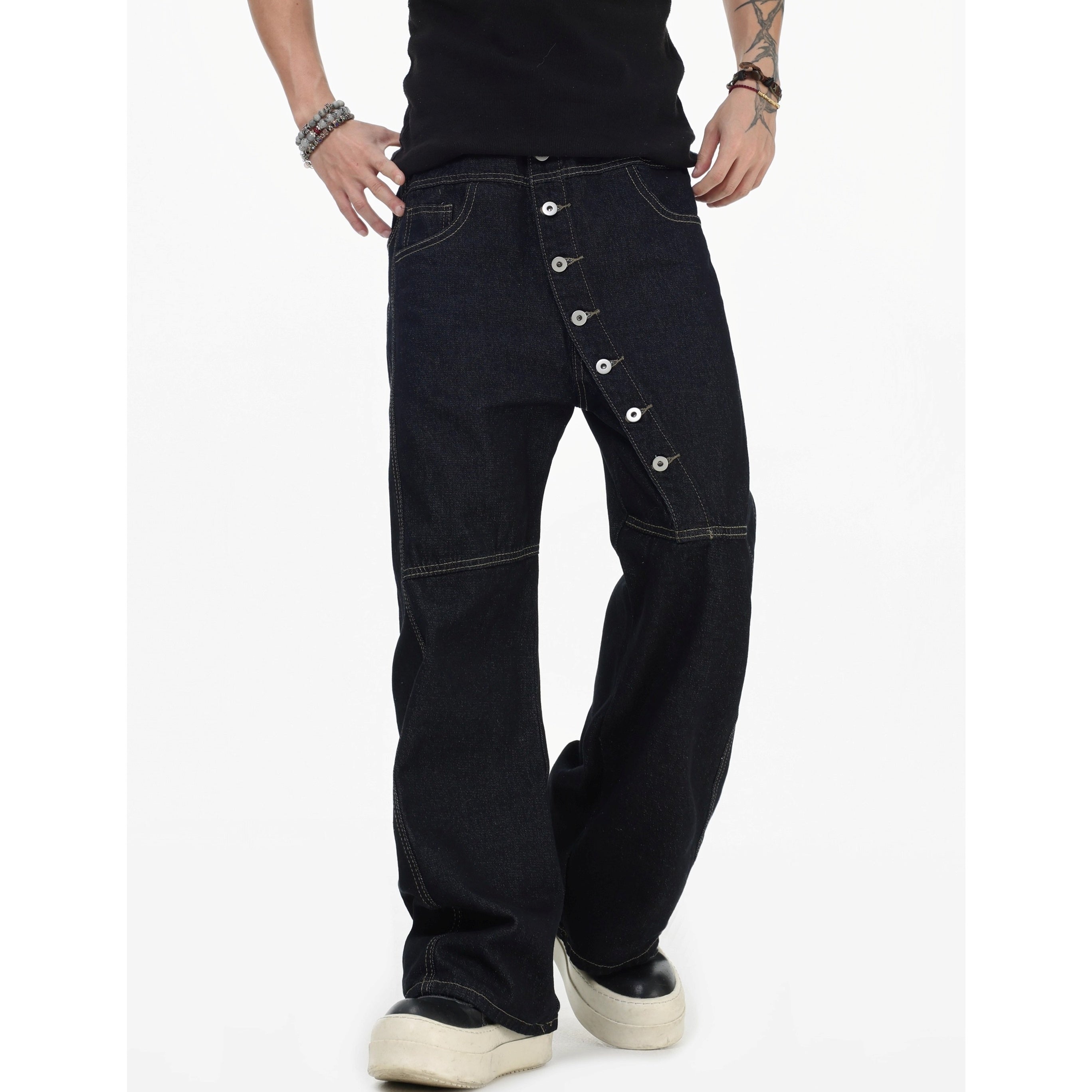 Curved Long Breasted Scimitar Jeans IN7066
