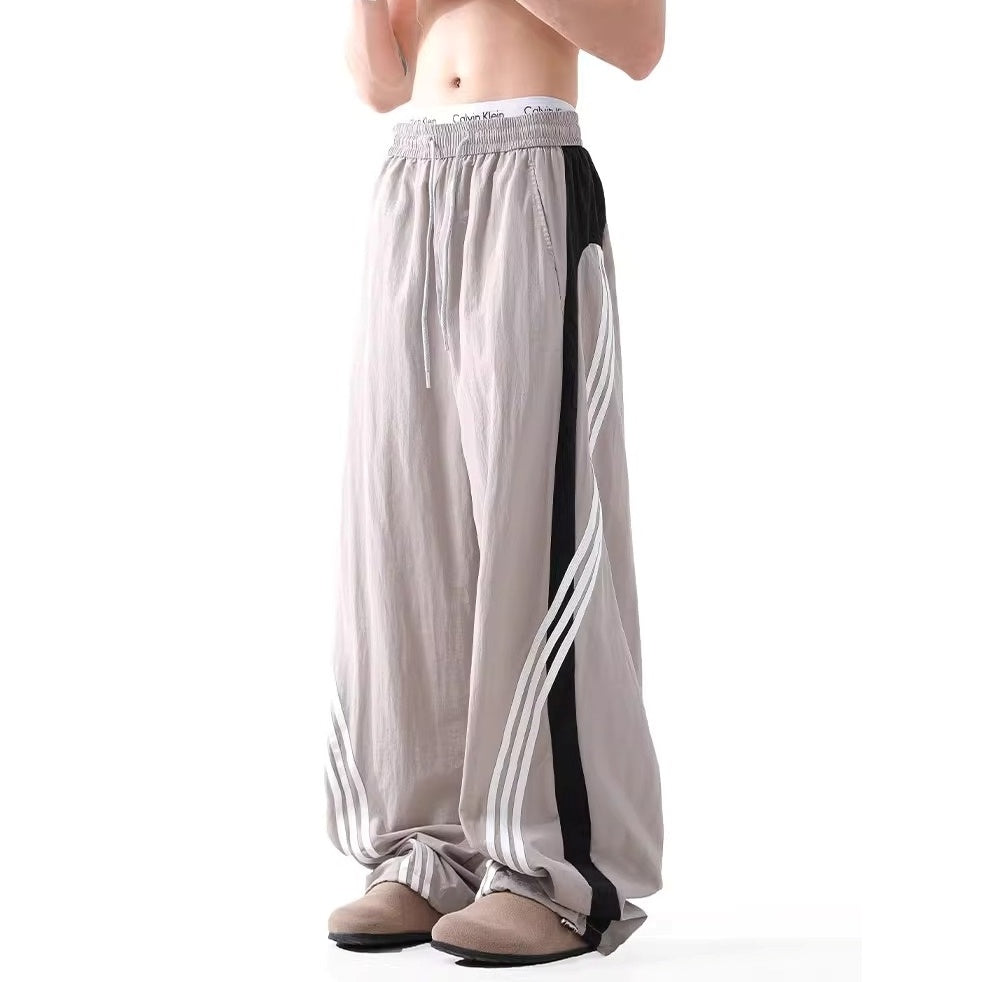 Diagonal Lines Loose Paratrooper Pants BL1035
