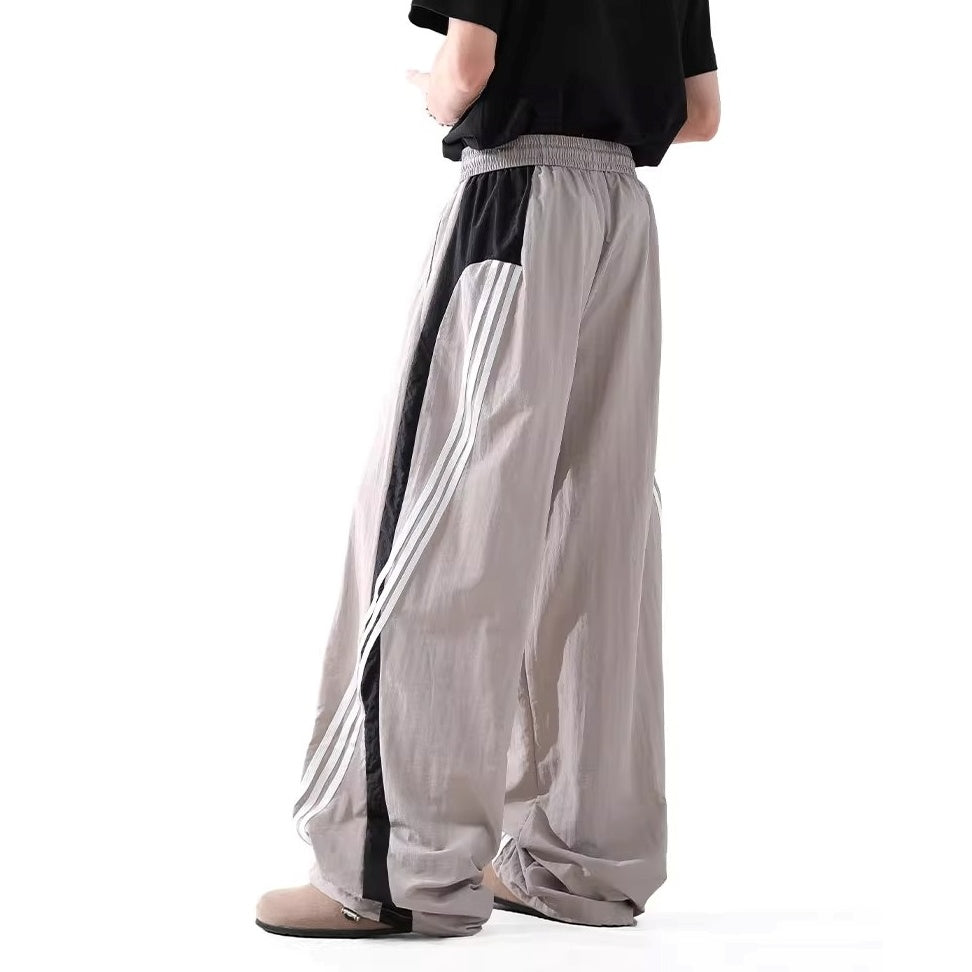 Diagonal Lines Loose Paratrooper Pants BL1035