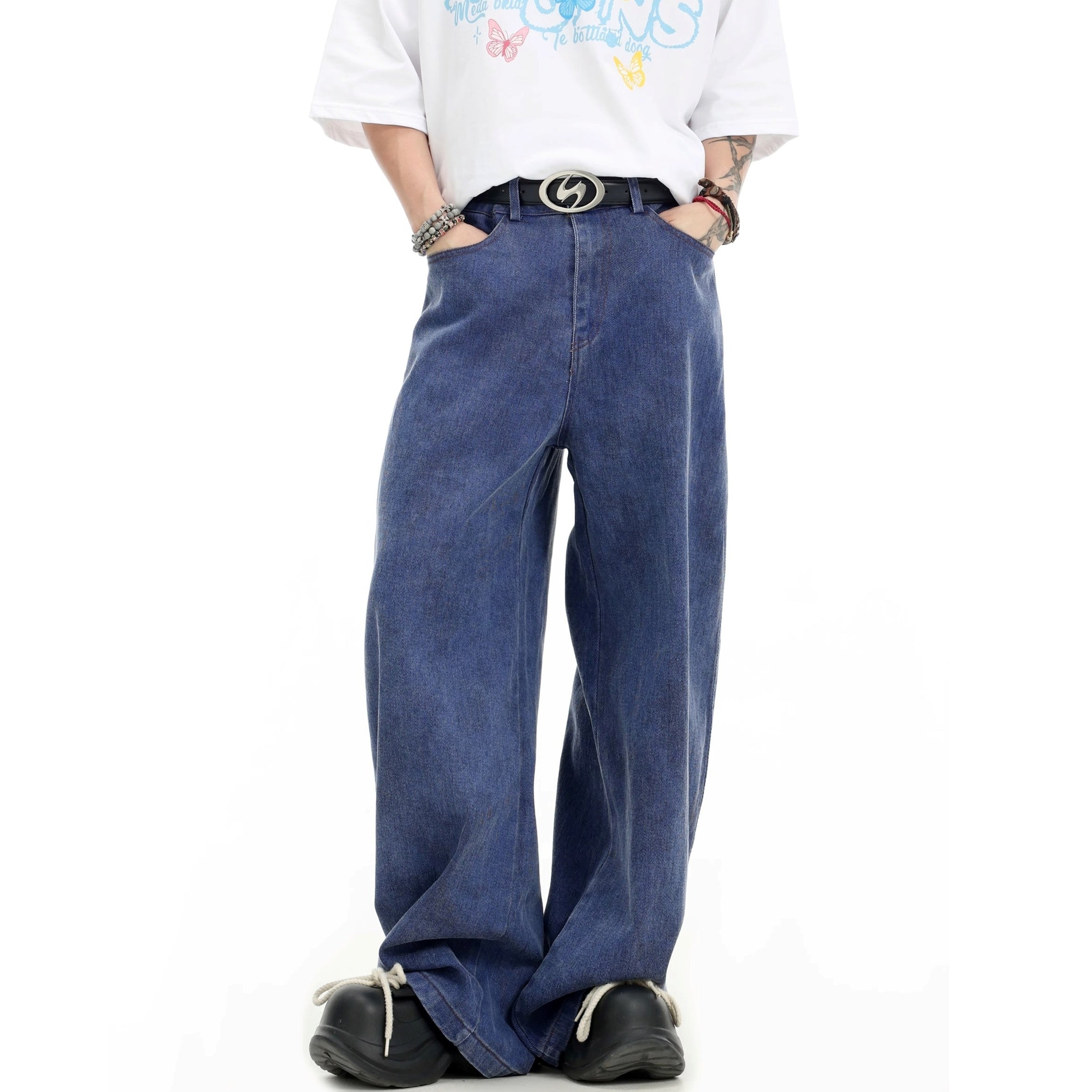 Tie-dye Wide-Leg Jeans IN7062