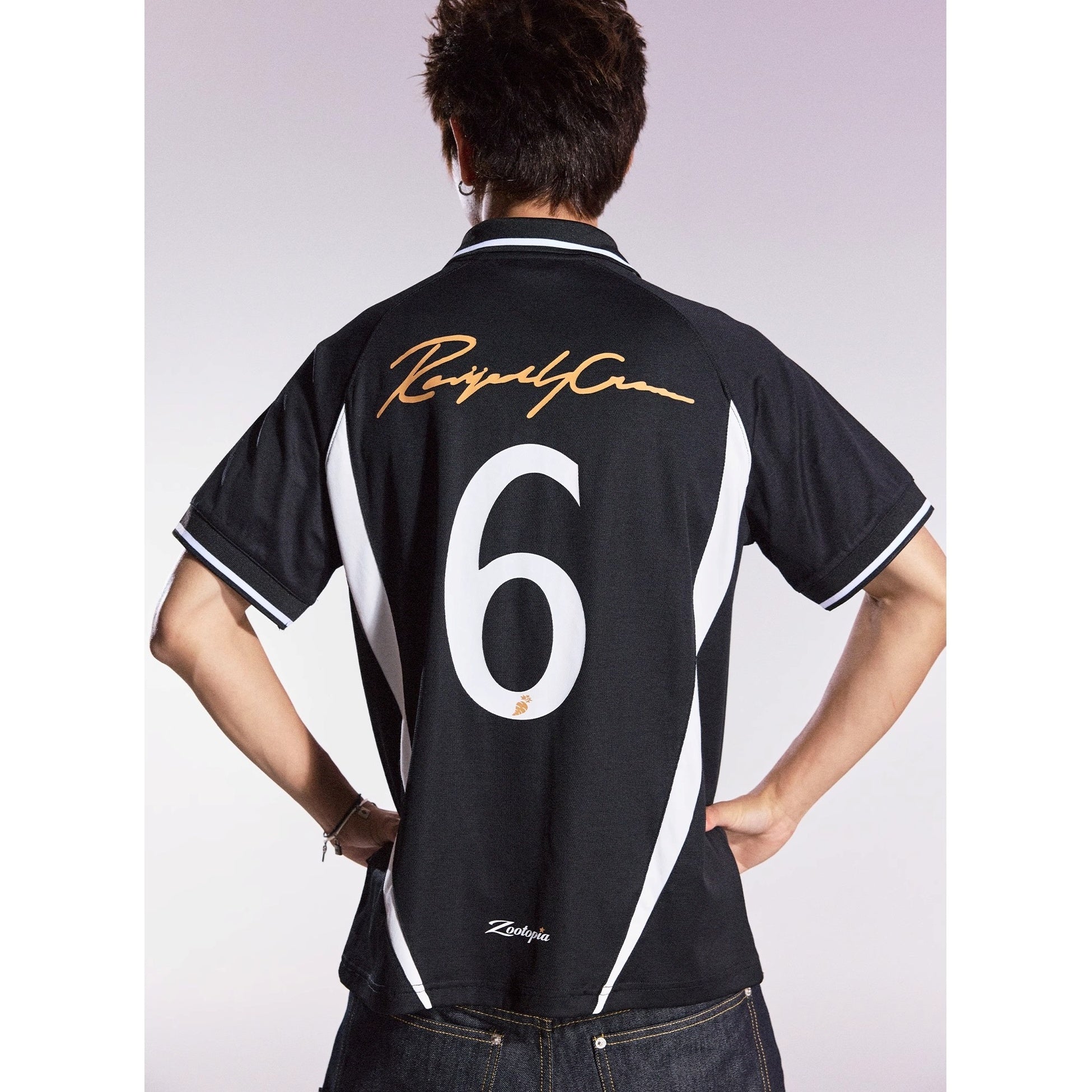 Honey Bunny Embroidery Polo Collar T-shirt MB7364