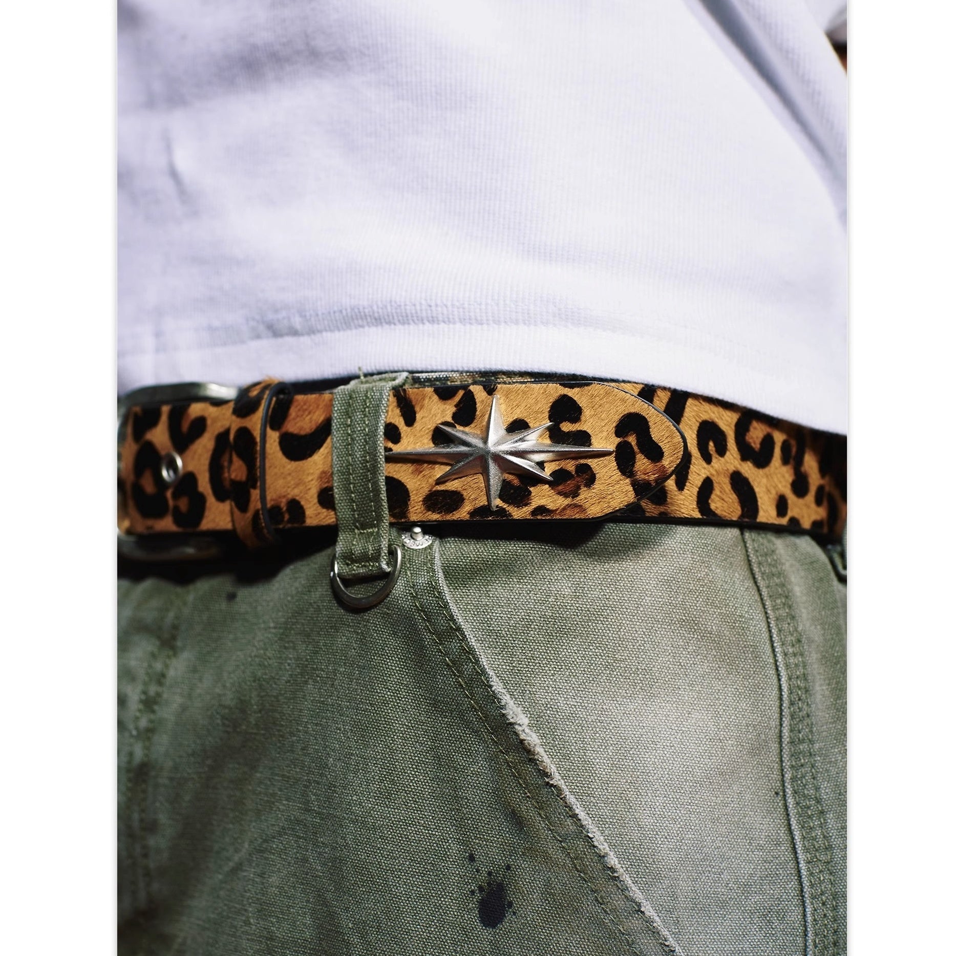 Metal Eight-pointed Star Belt MB7355