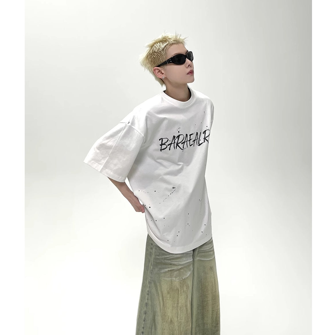 Splash Ink Letter T-Shirt EAT153