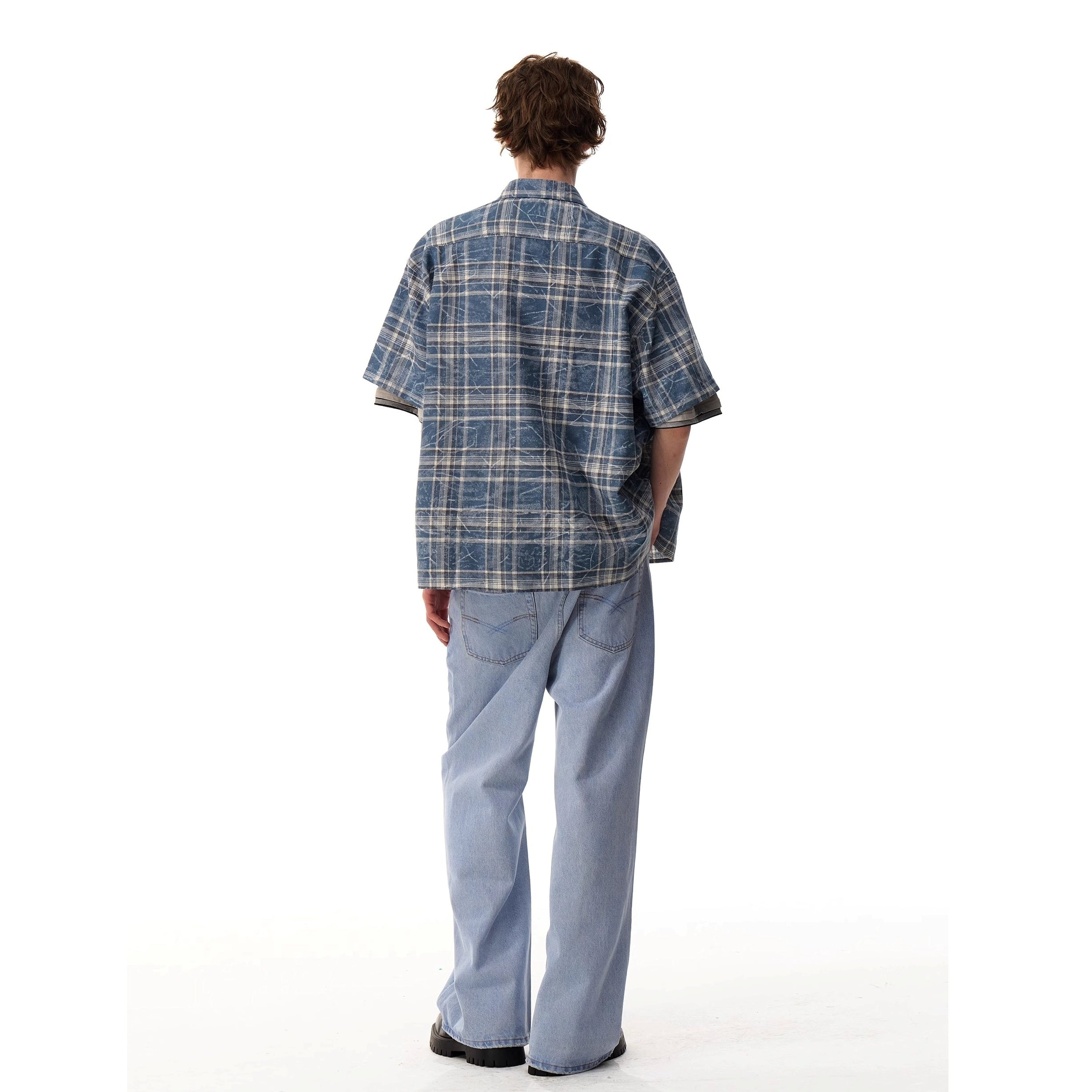 Vintage Smudge Plaid Shirt MR054