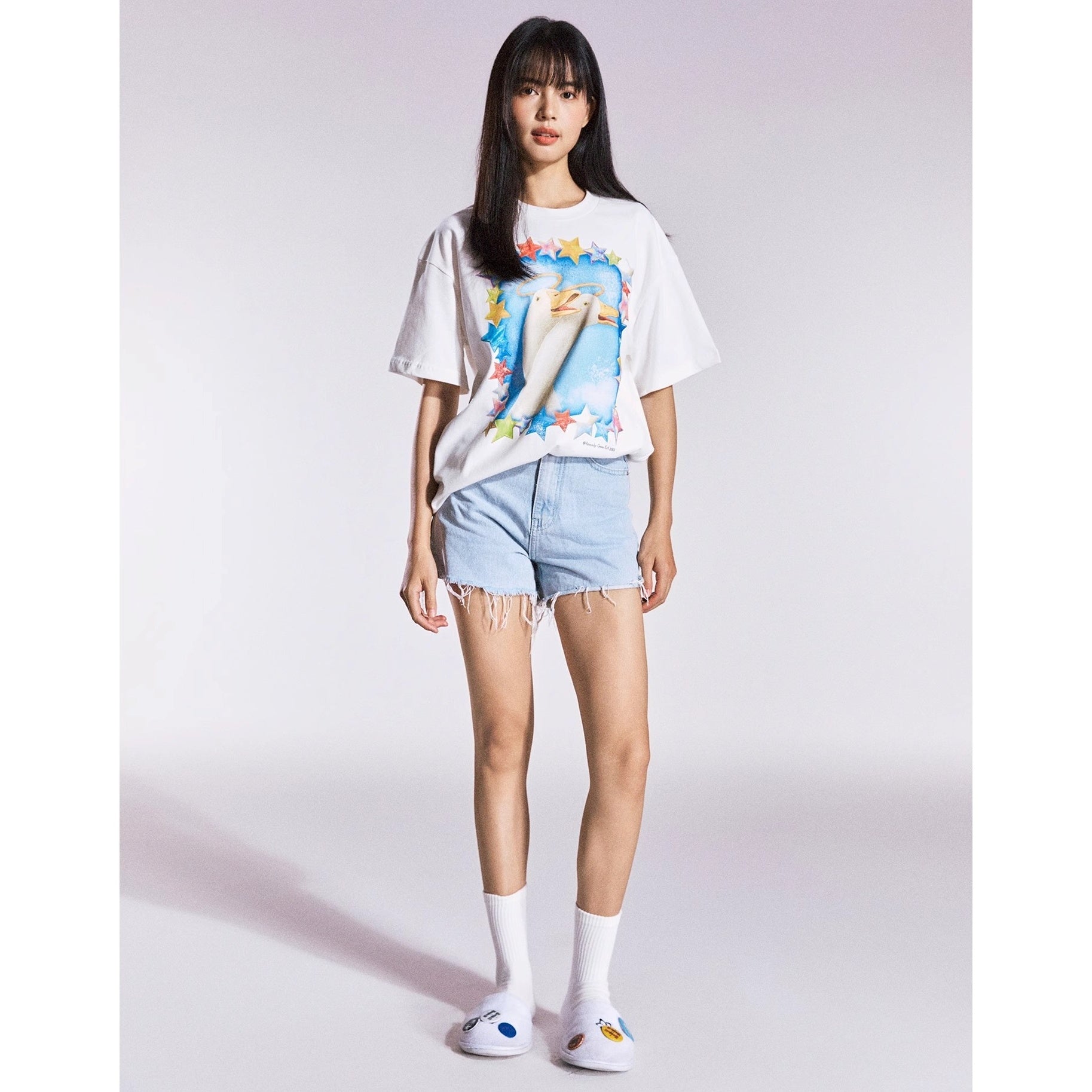 Swan Print T-shirt MB7360