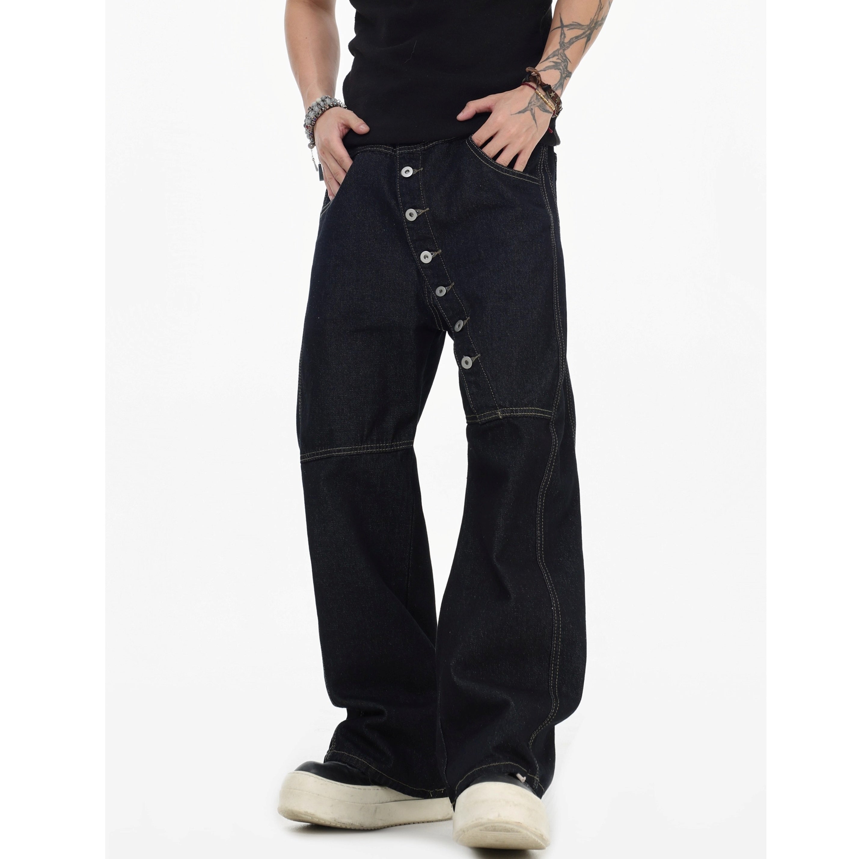 Curved Long Breasted Scimitar Jeans IN7066