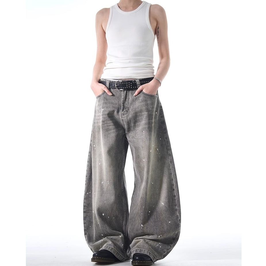 Splash Wash Vintage Wide-Leg Curve Jeans MB7370