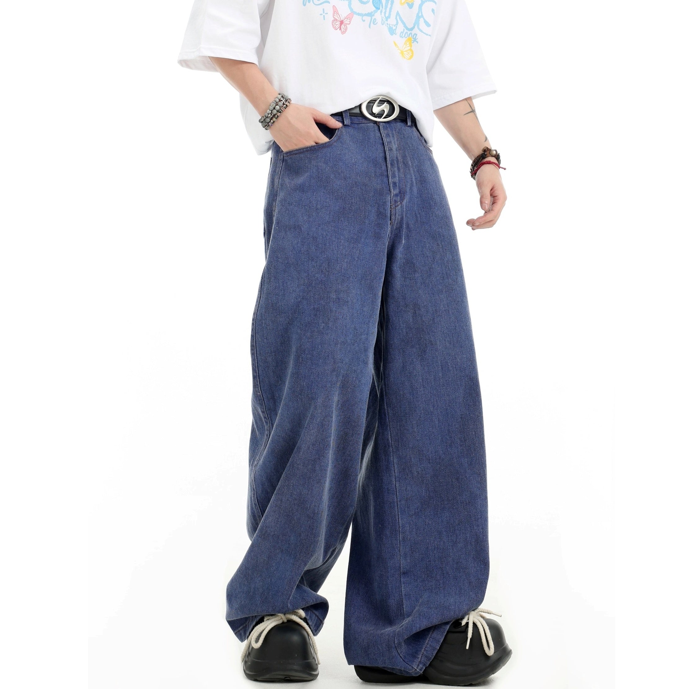 Tie-dye Wide-Leg Jeans IN7062