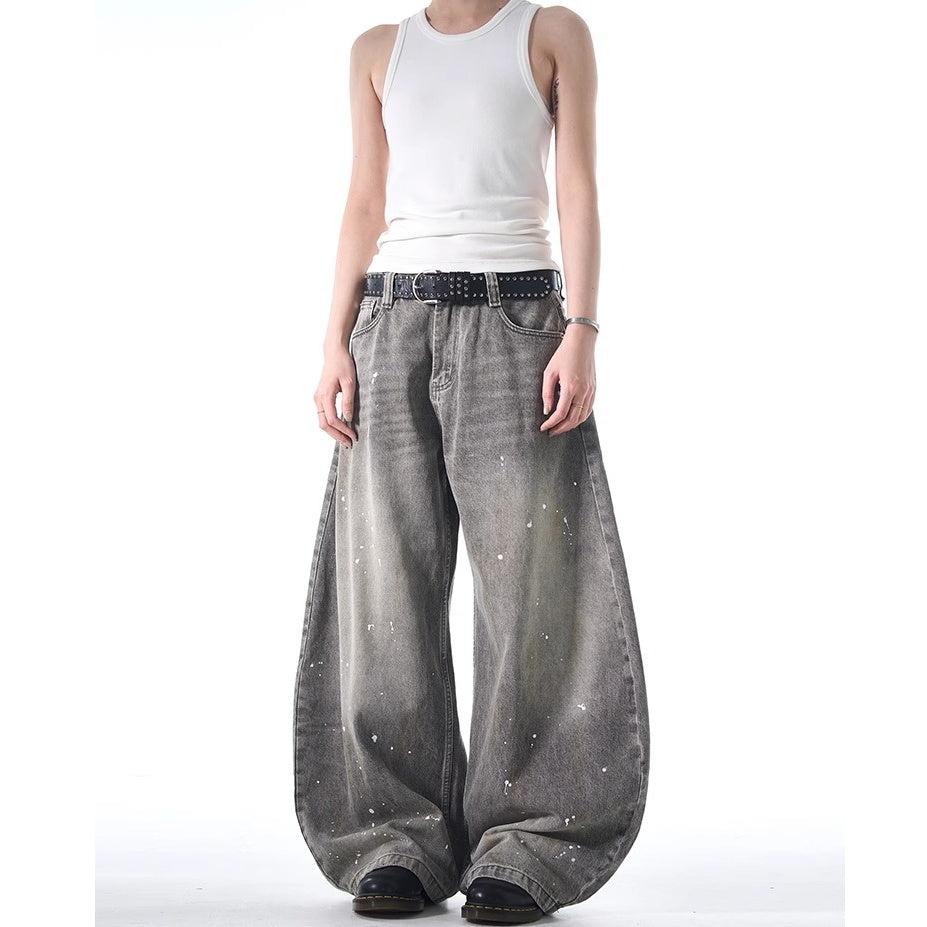 Splash Wash Vintage Wide-Leg Curve Jeans MB7370