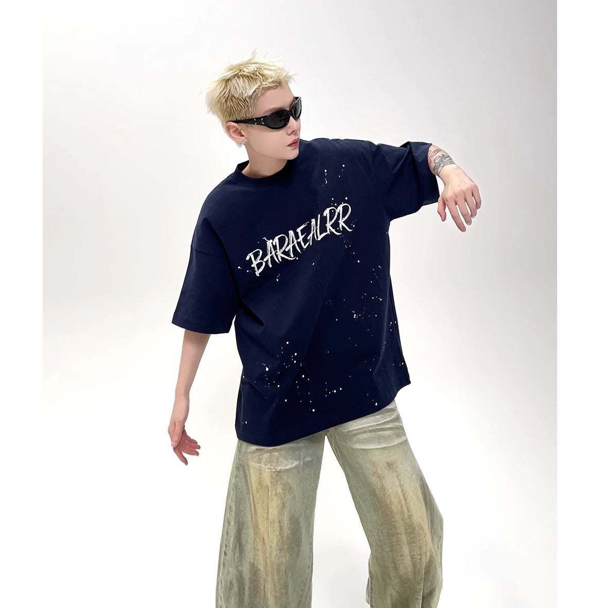 Splash Ink Letter T-Shirt EAT153