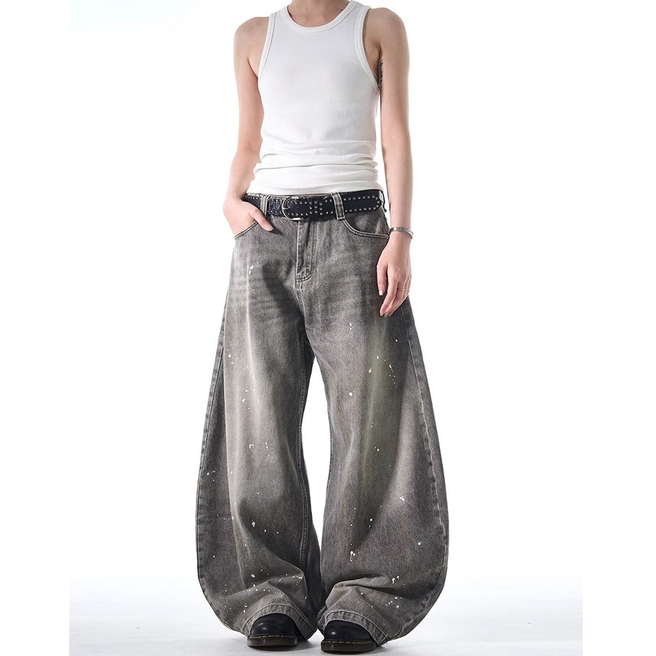 Splash Wash Vintage Wide-Leg Curve Jeans MB7370