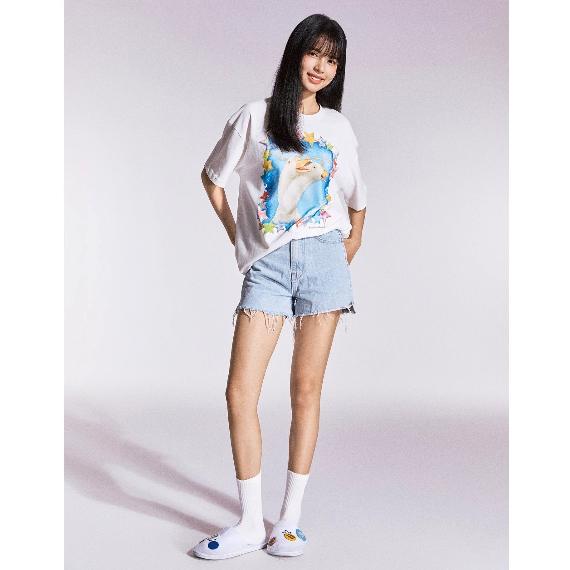 Swan Print T-shirt MB7360