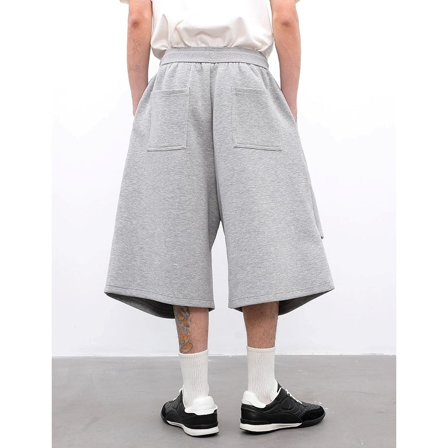 Pleated Air Layer Scimitar Cropped Sweatpants BL1006