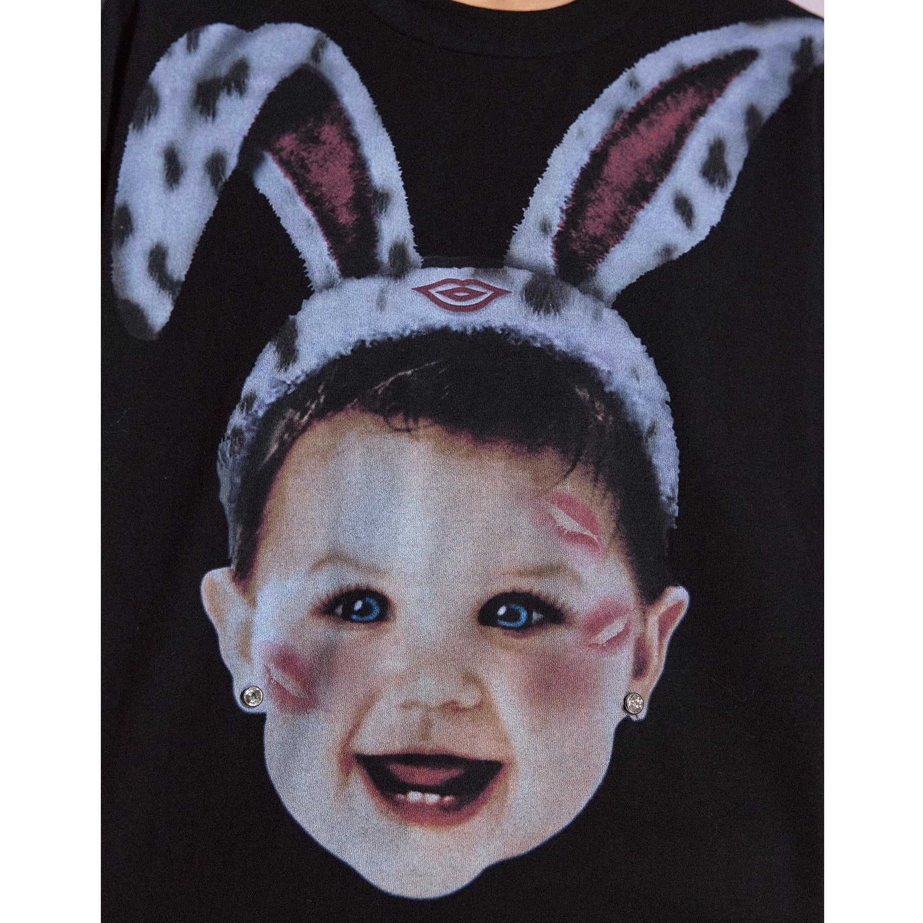 Fun Rabbit Treasure Print T-shirt MB7359