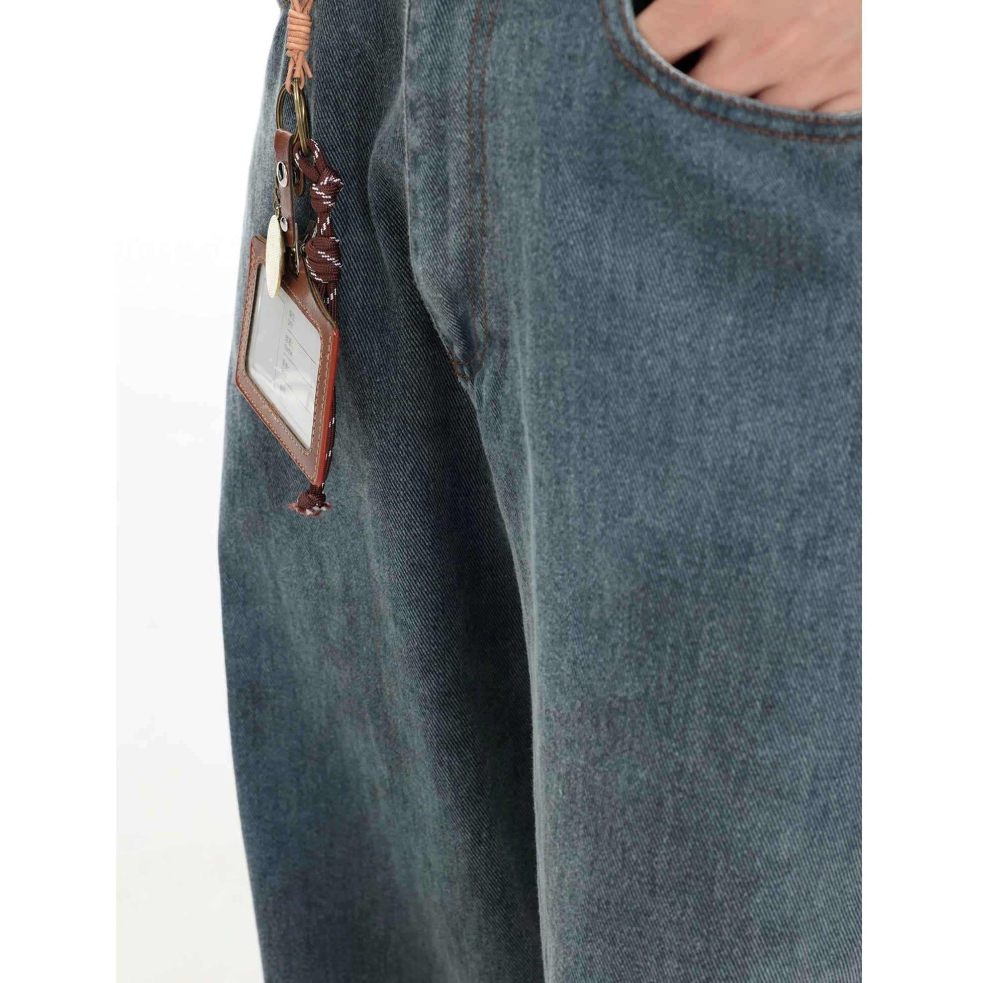 Splashed Ink Tie-dye Wide-Leg Jeans IN7070