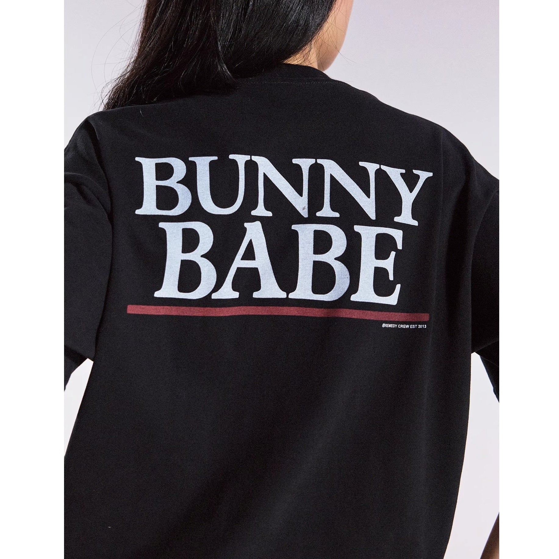 Fun Rabbit Treasure Print T-shirt MB7359