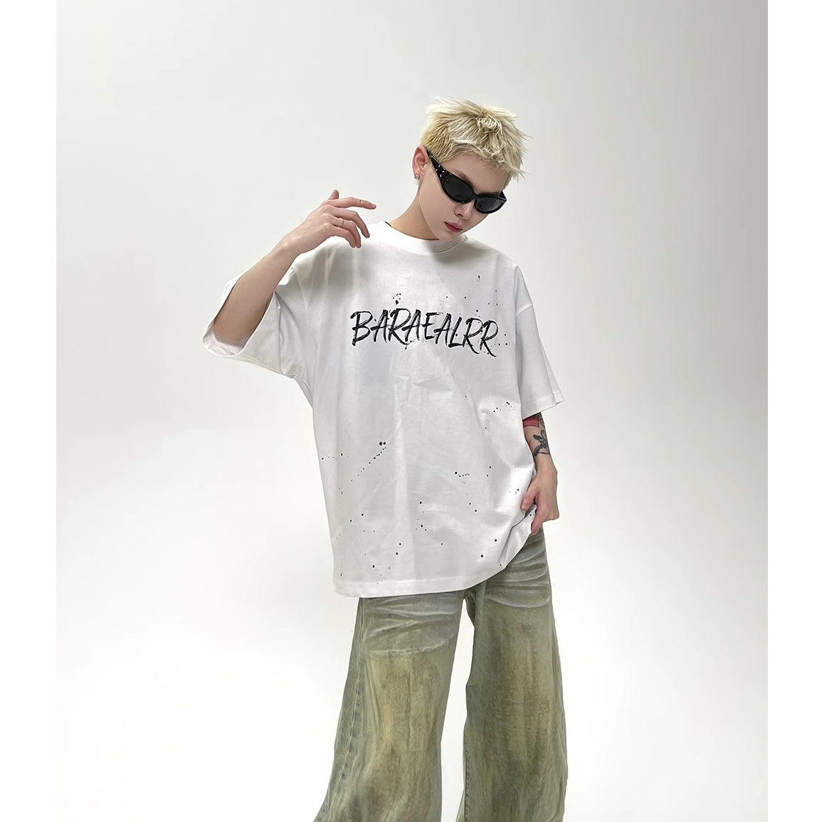 Splash Ink Letter T-Shirt EAT153