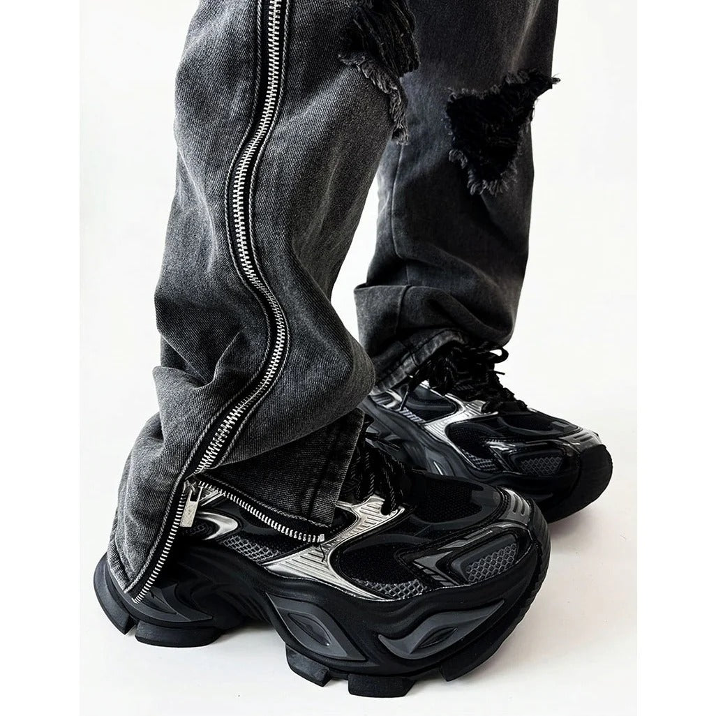 Thick-Sole Heightening Cat's Eye Sneaker MB7372