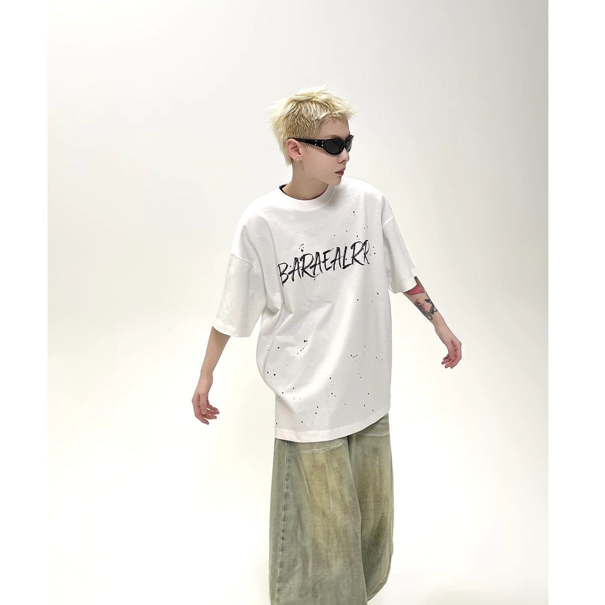 Splash Ink Letter T-Shirt EAT153